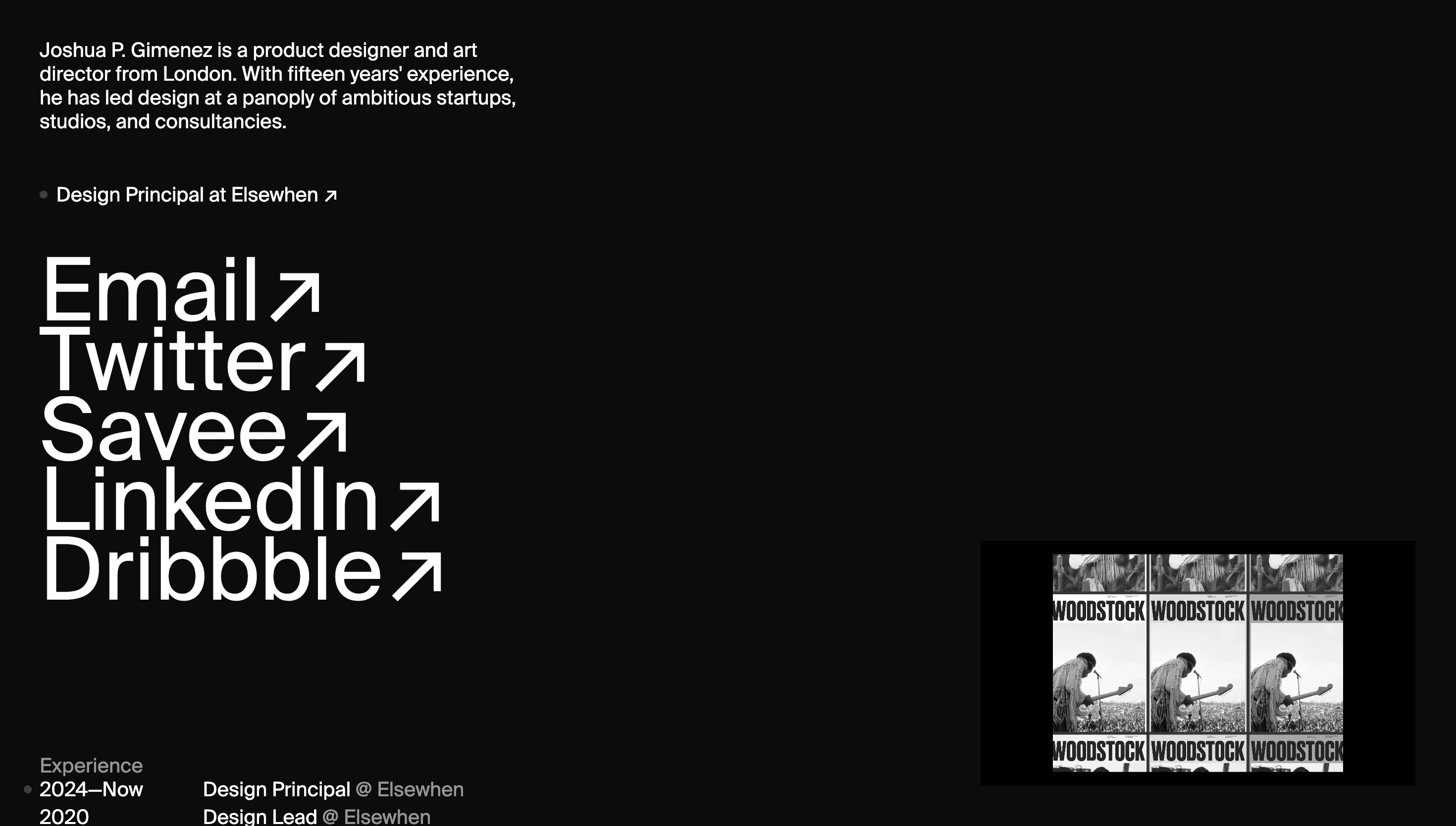 Joshua P. Gimenez — Designer, Art website design