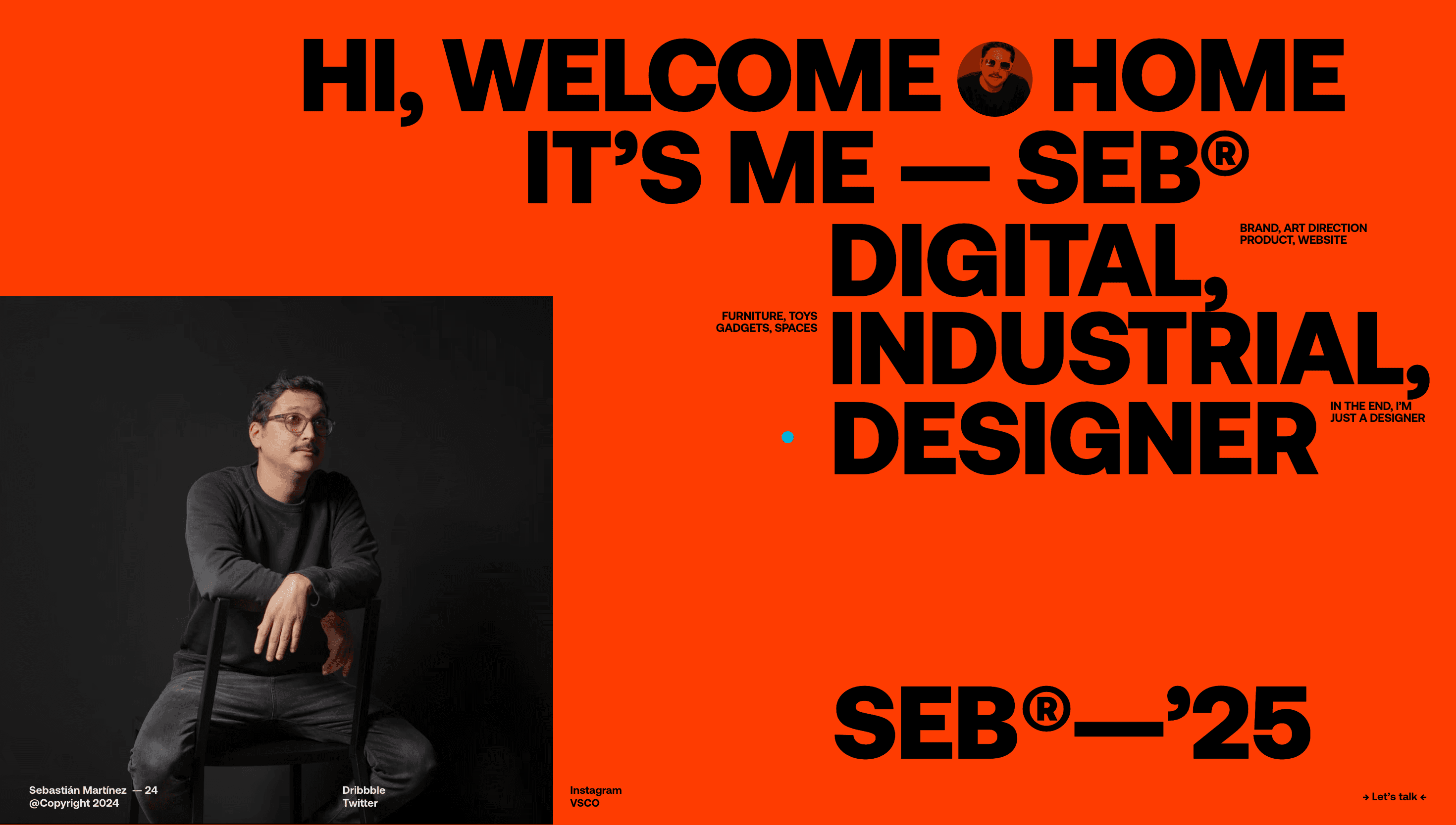 Sebastien Martinez — Designer, Personal website design