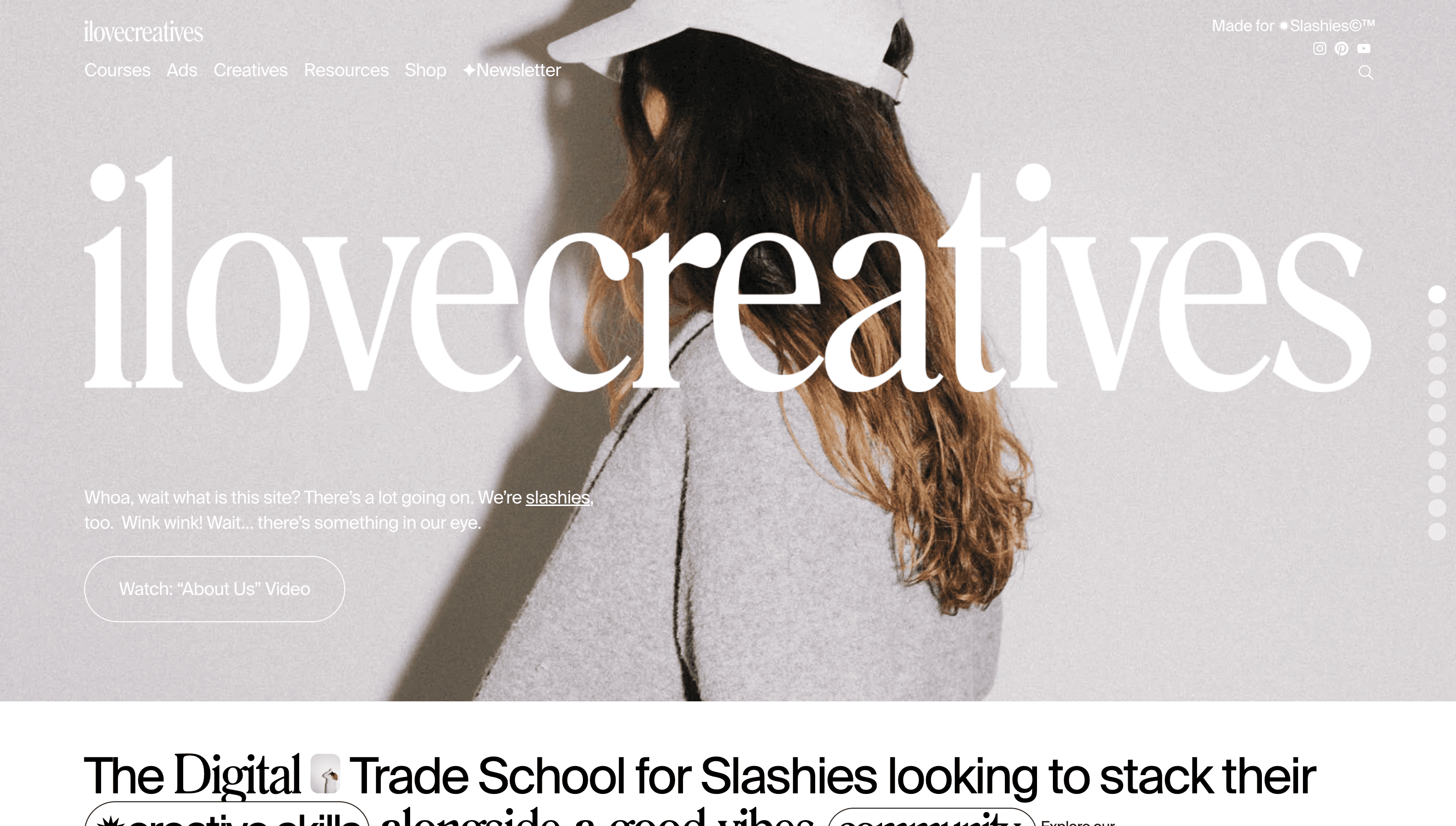ilovecreatives — Education, Community website design