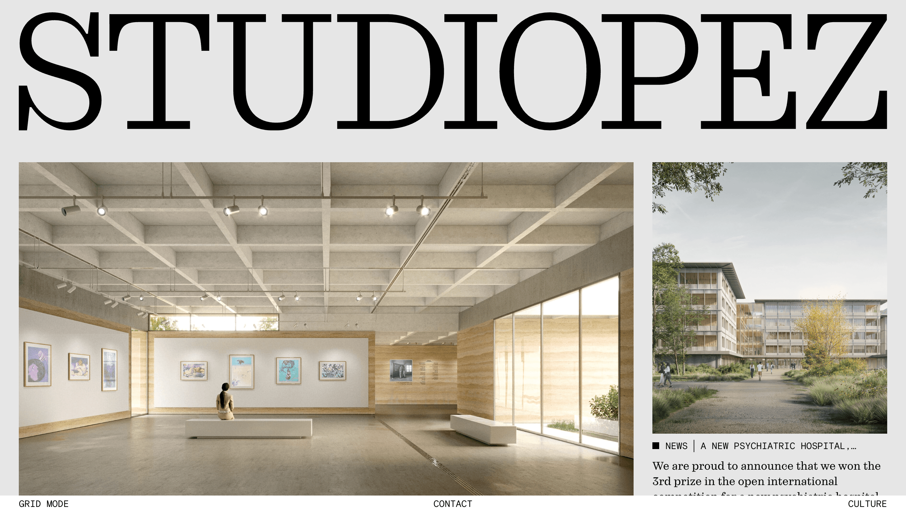 STUDIOPEZ — Studio, Portfolio website design