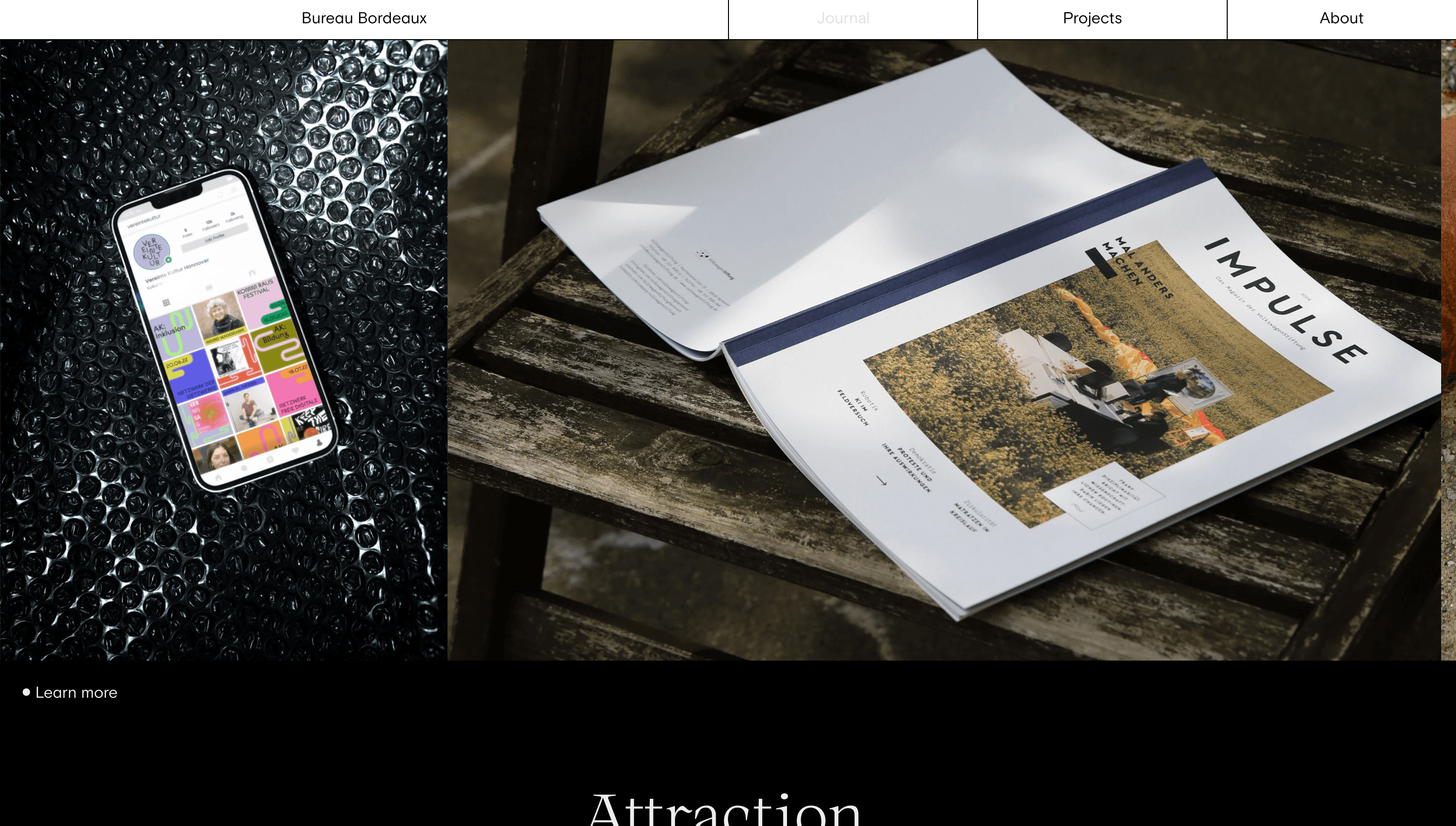 Bureau Bordeaux — Agency, Studio website design