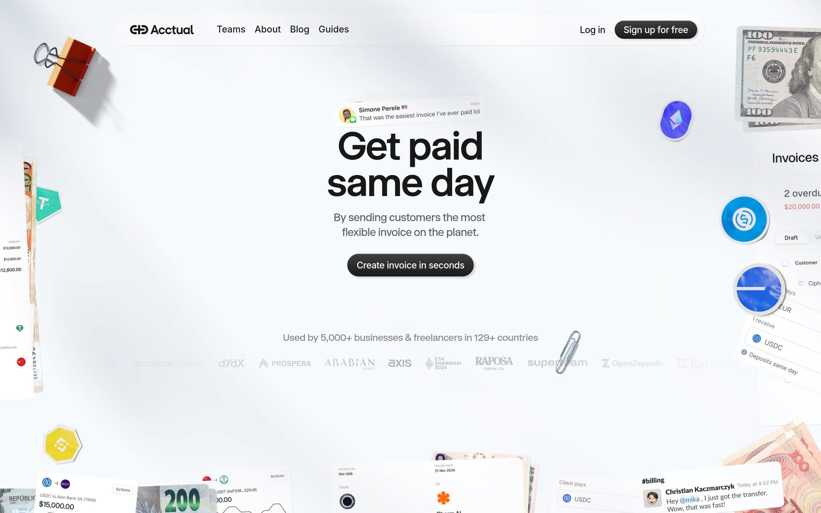 Acctual — Finance, Fintech website design