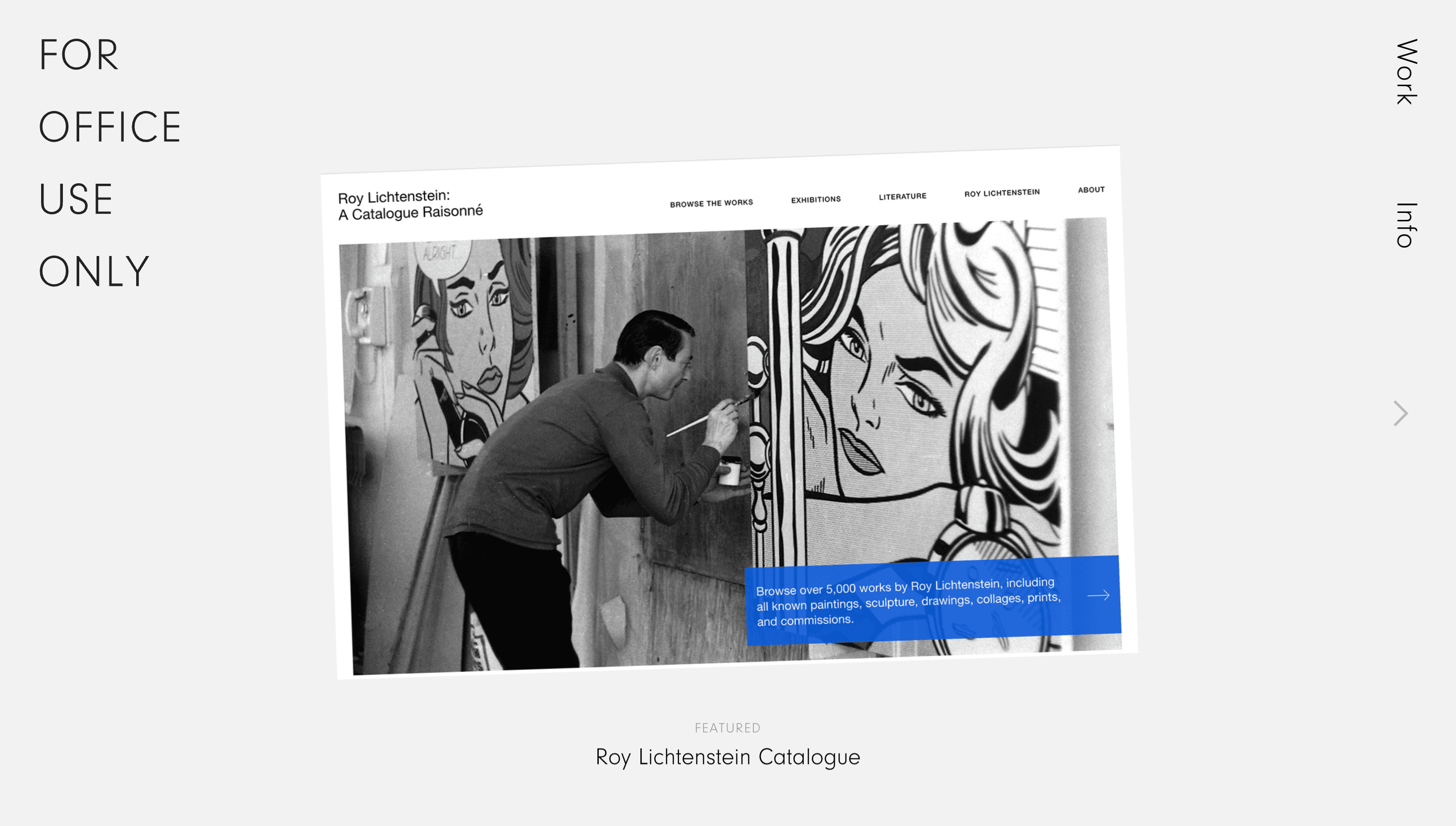 For Office Use Only — Agency, Studio website design