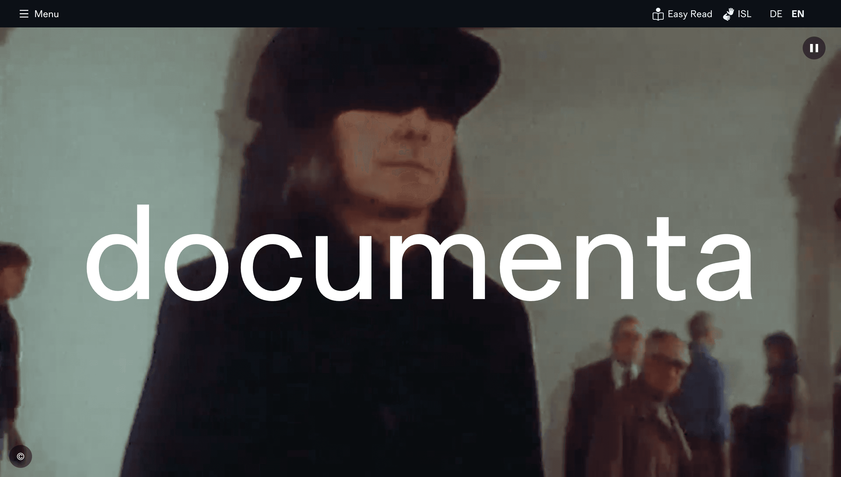 documenta — Art, Culture website design