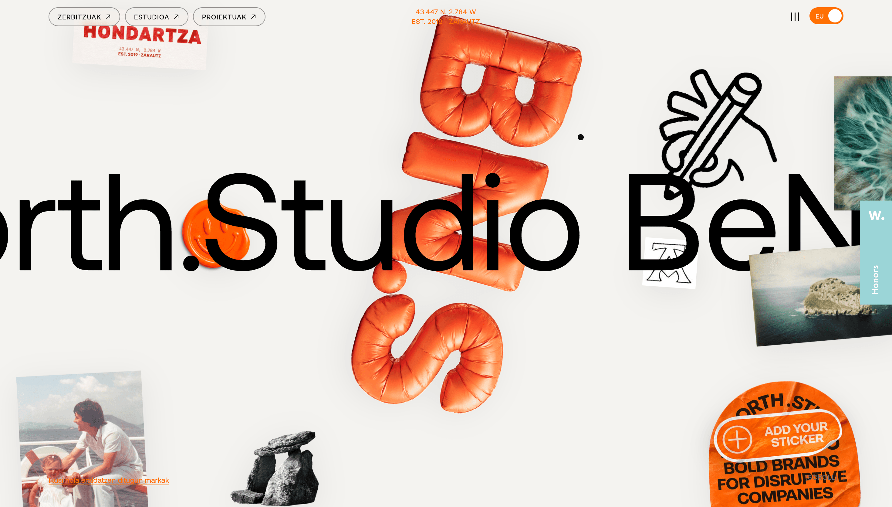 BeNorth.Studio — Agency, Studio website design