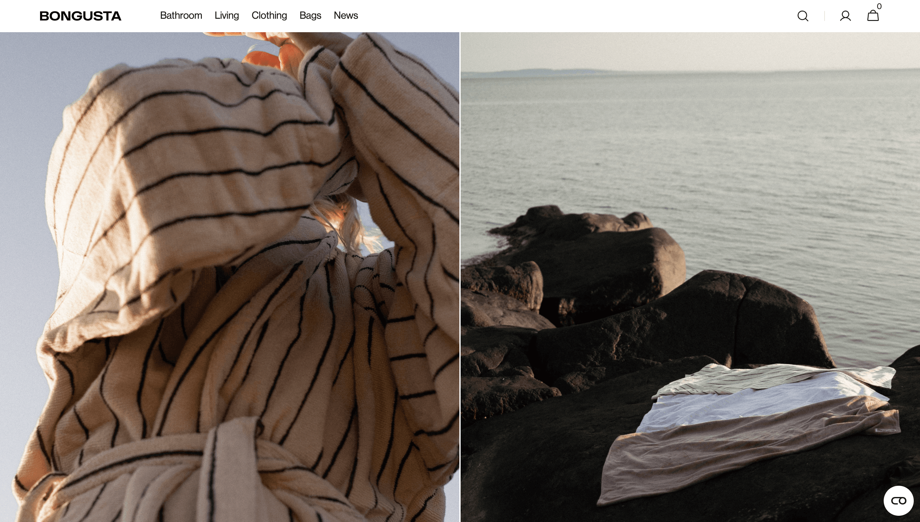 Bongusta — Fashion, Sustainability website design