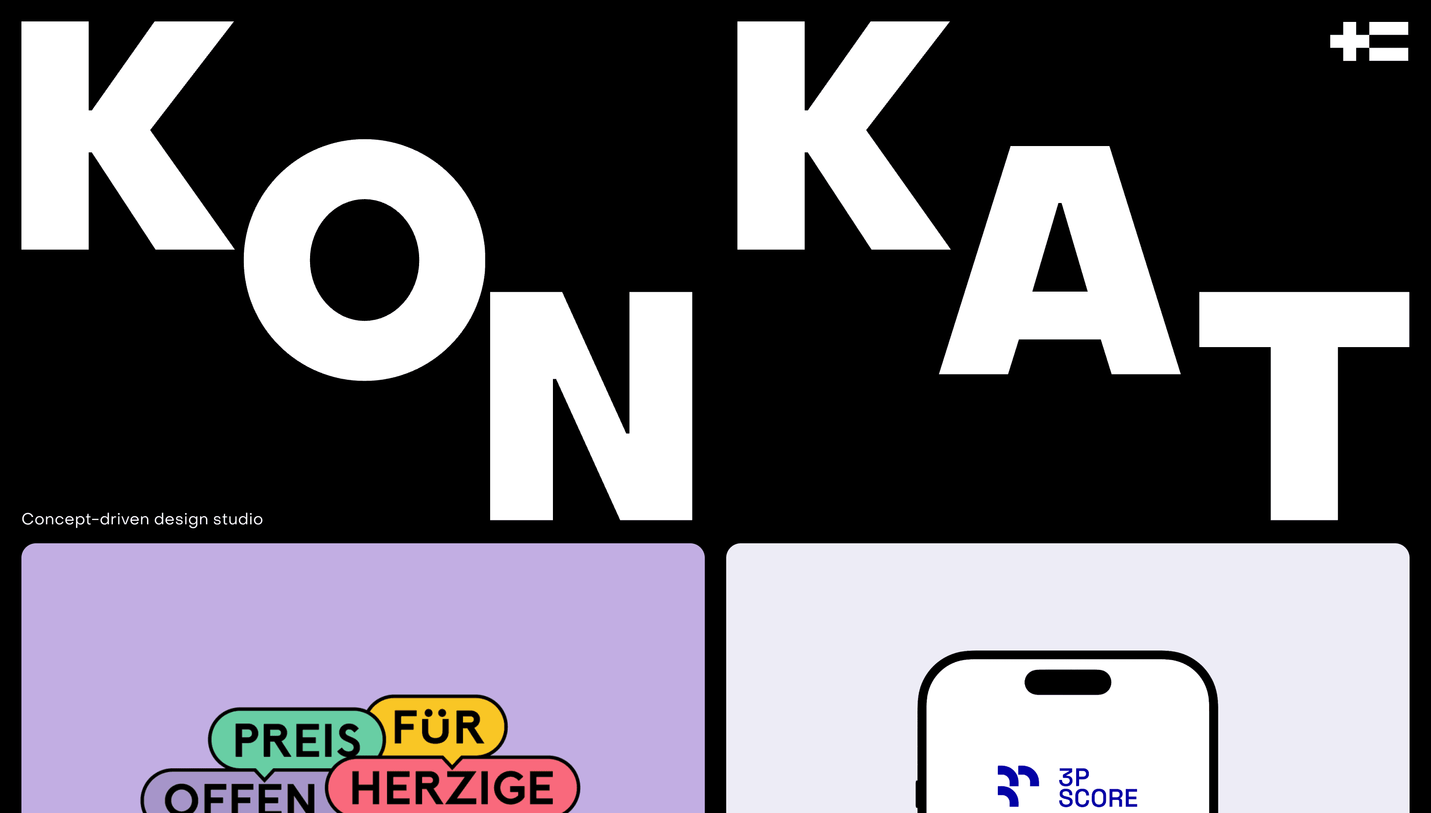 KONKAT — Agency, Studio website design