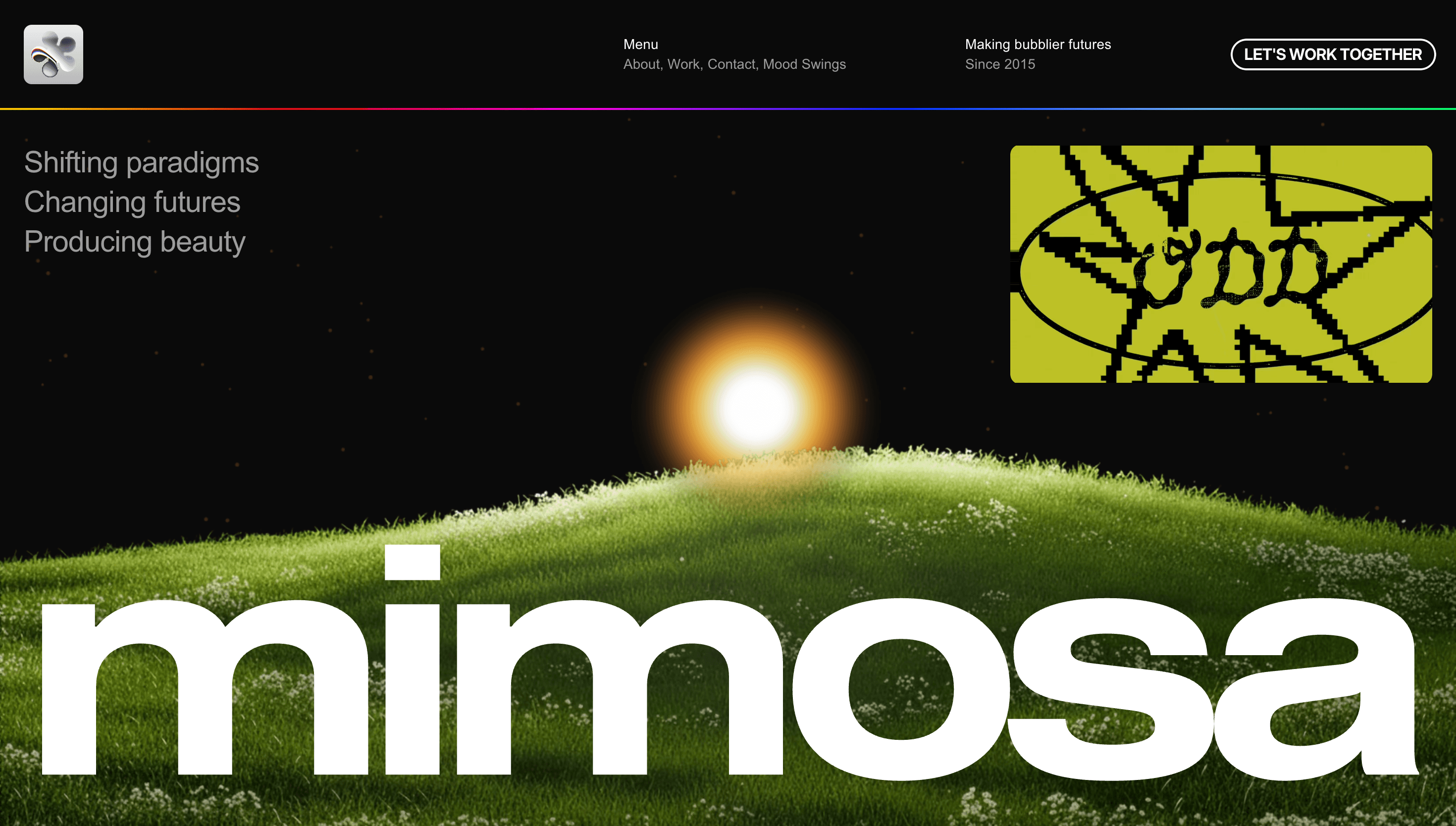 mimosa — Agency, Branding website design