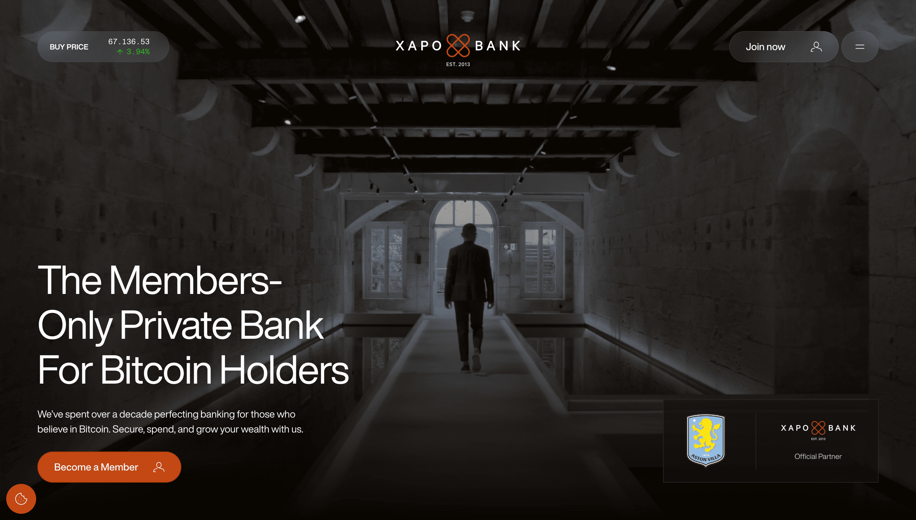 Xapo Bank — Finance, Tech website design