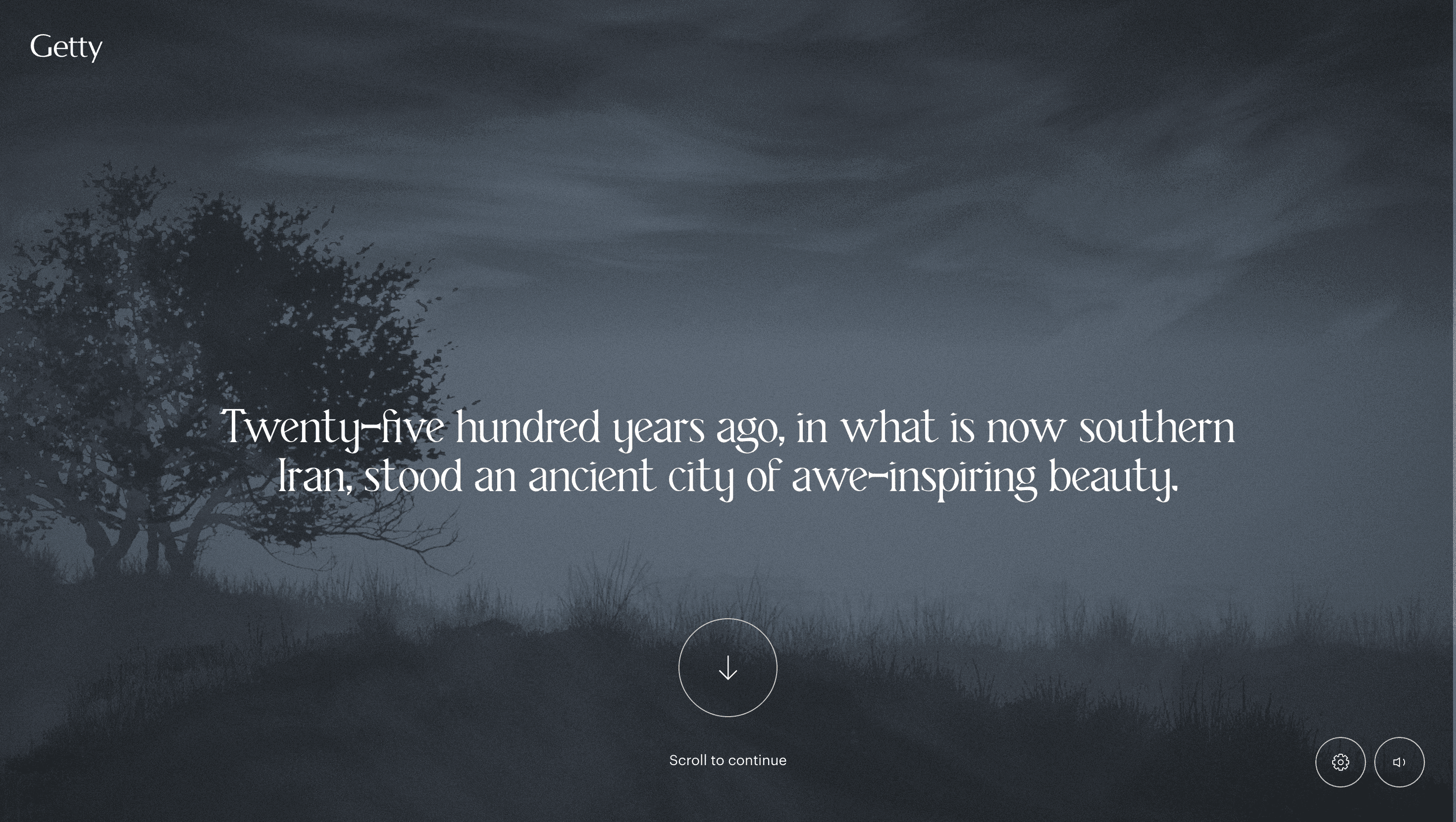 Persepolis Reimagined — Culture, Storytelling website design