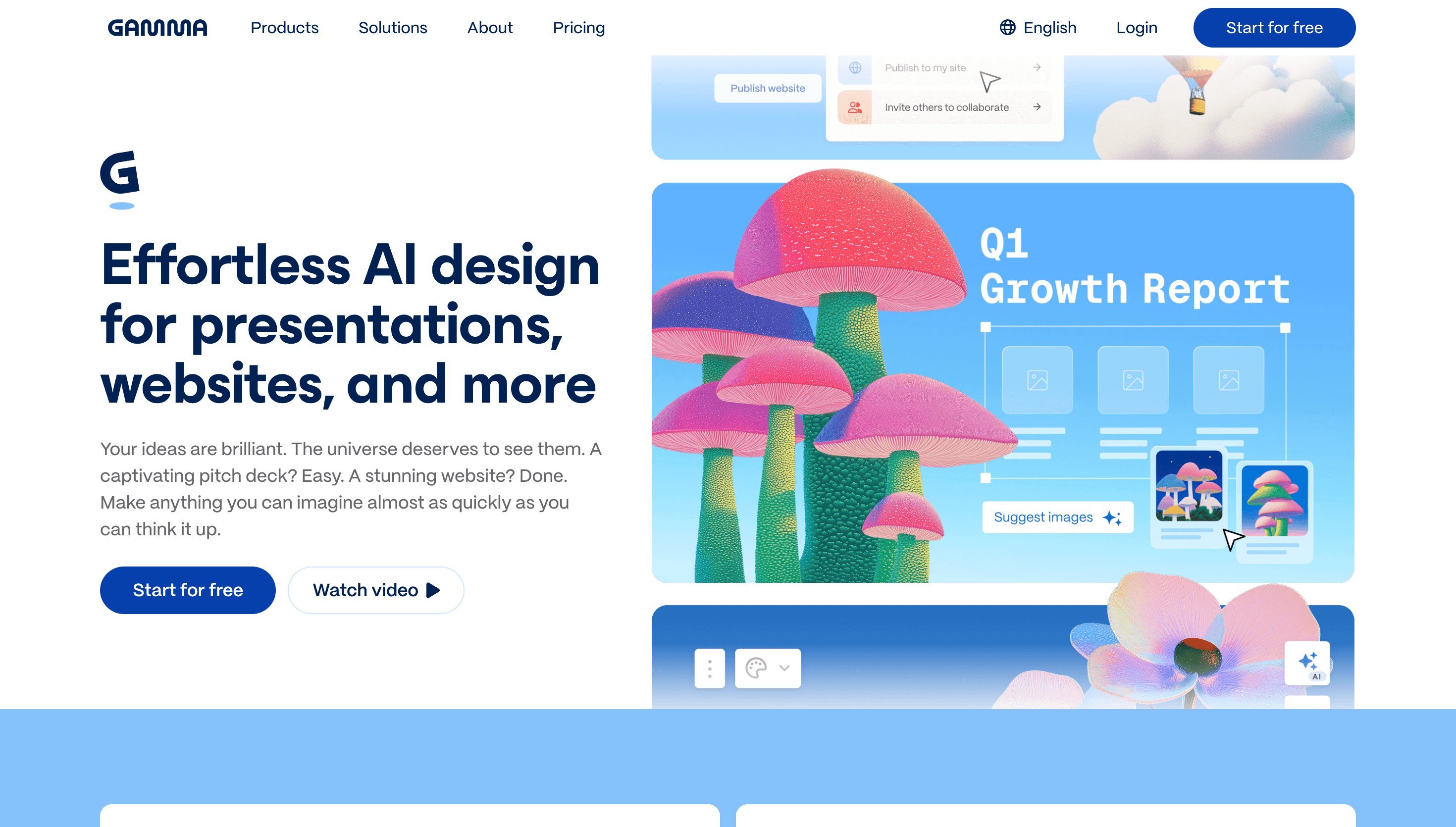 Gamma.app — Productivity, Web website design