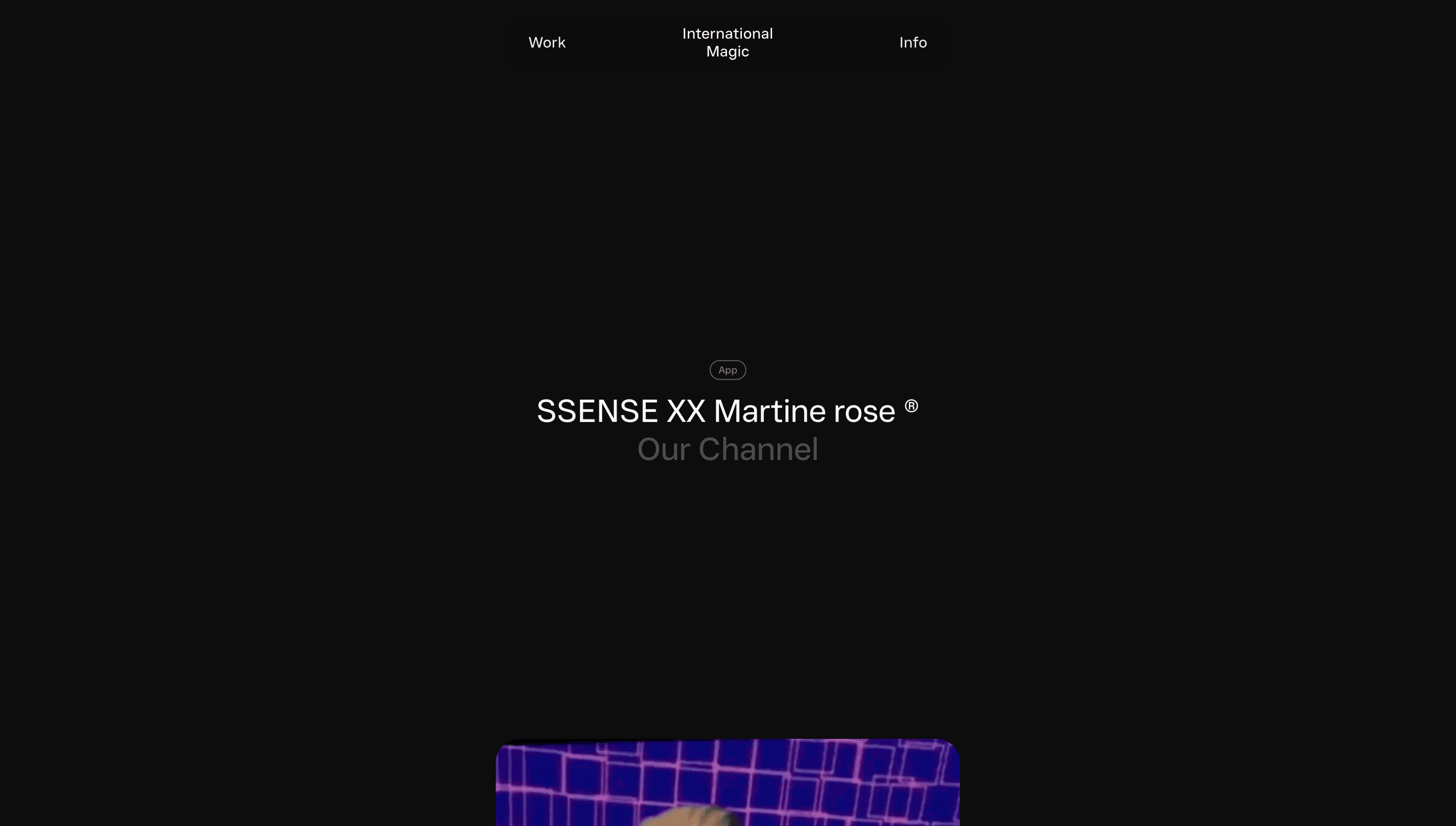 International Magic — Animation, Motion website design