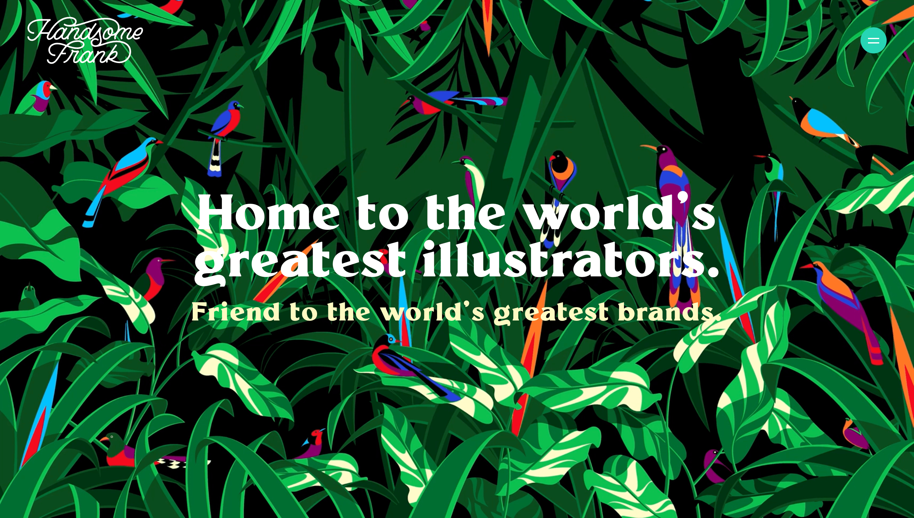 Handsome Frank — Agency, Illustration website design