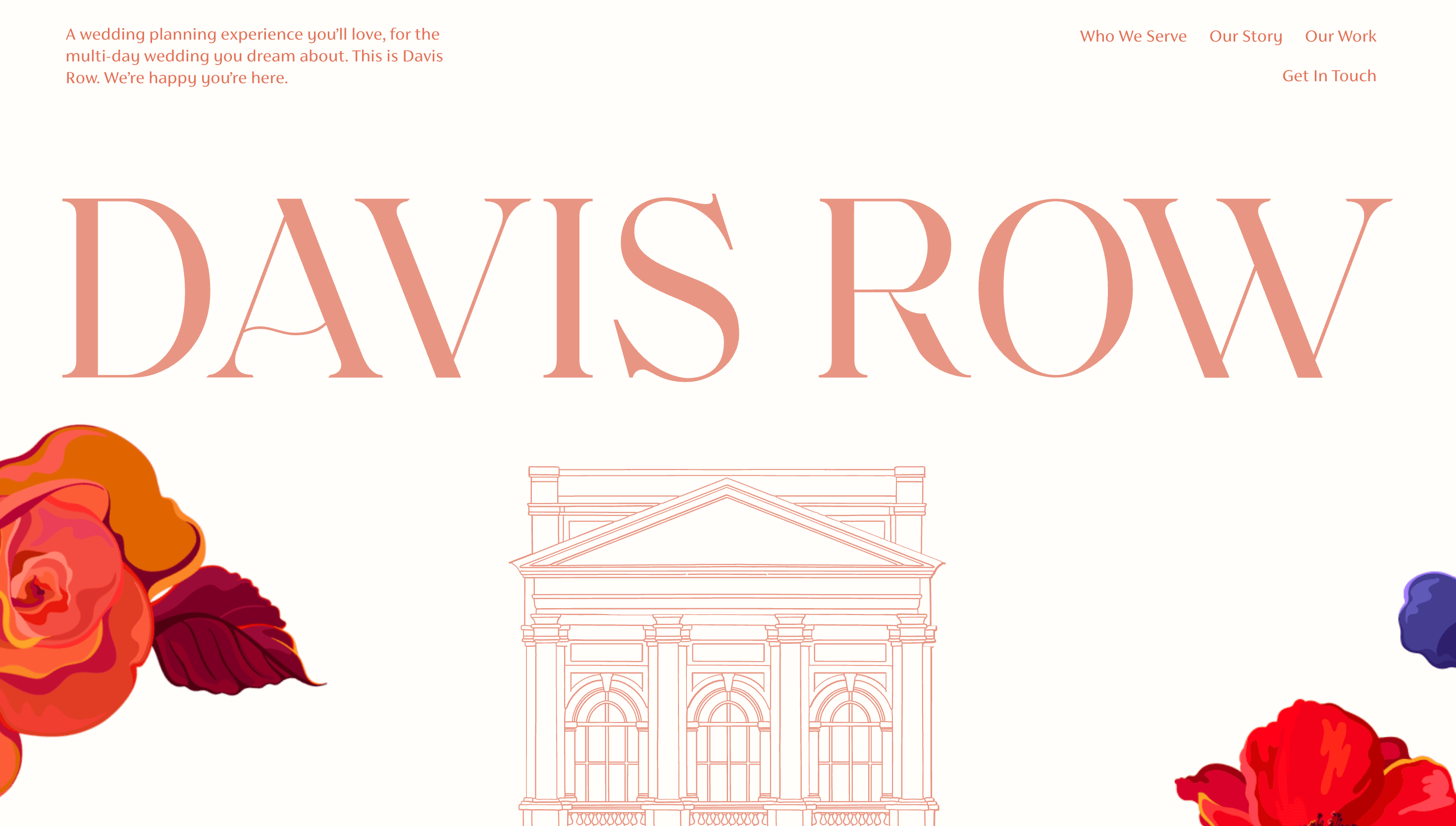 Davis Row — Travel, Branding website design