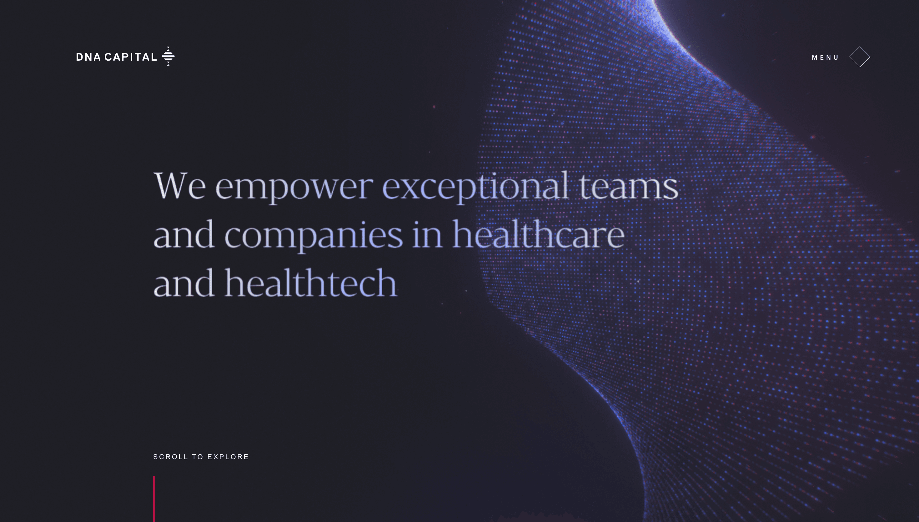 DNA — Health, Tech website design