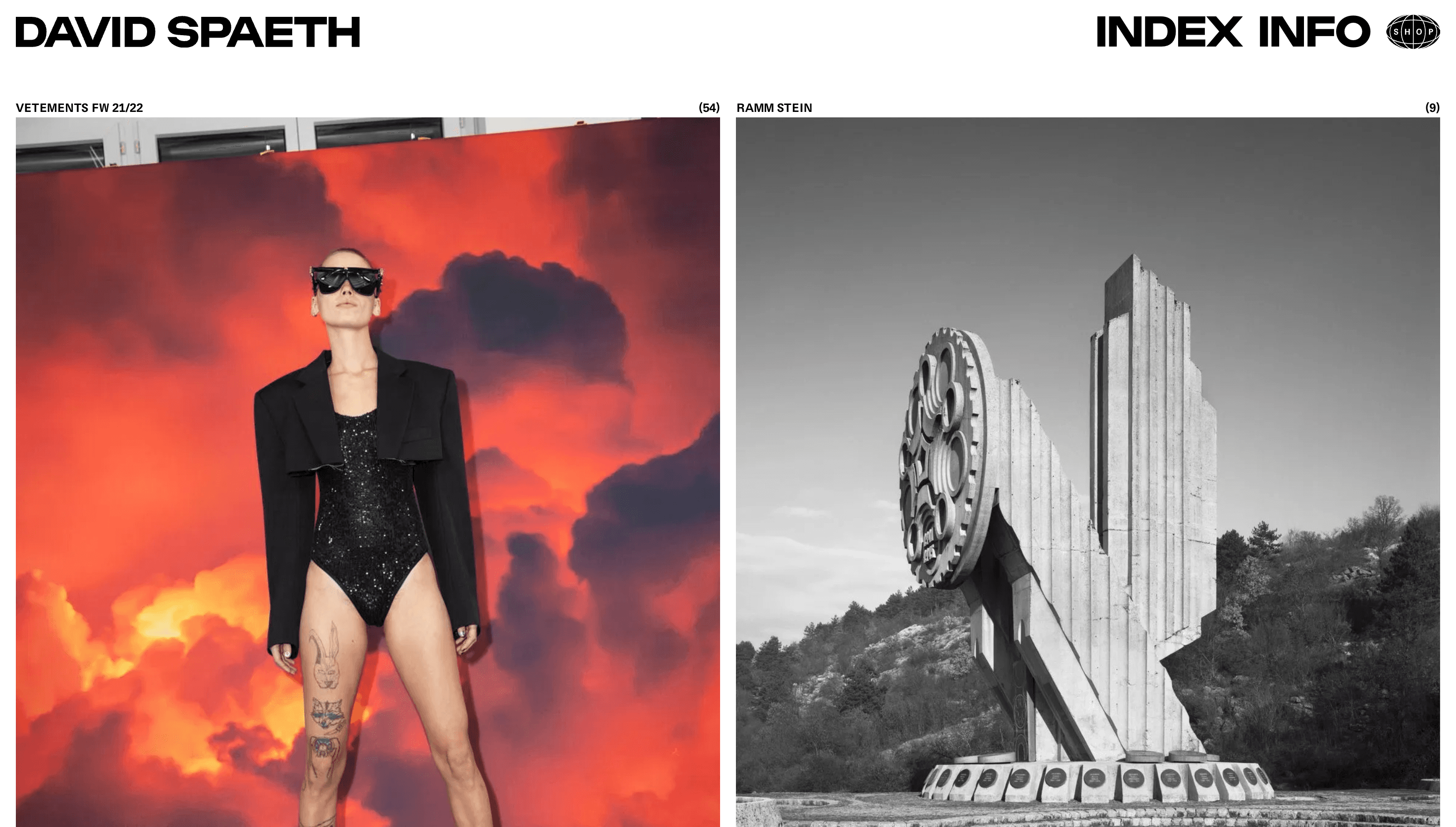 David Spaeth — Photographer, Portfolio website design