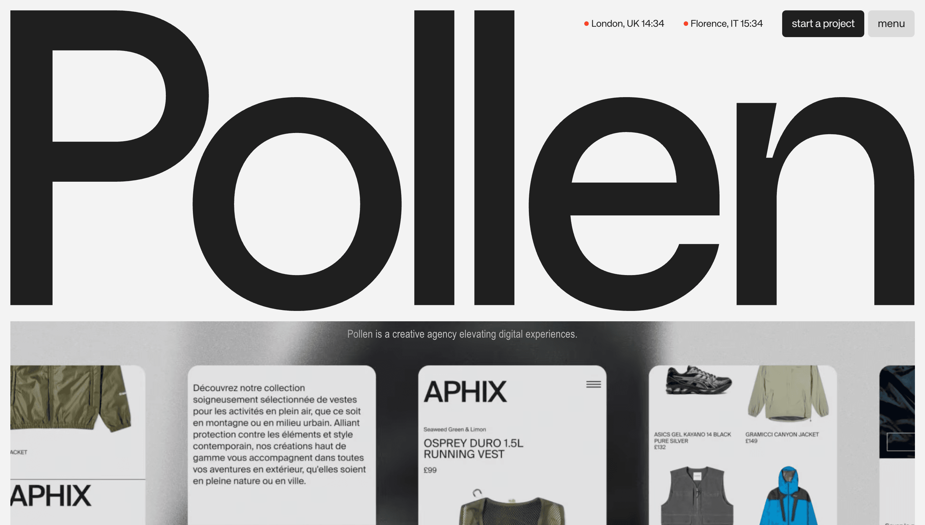 Pollen.design — Modern, Interactive website design