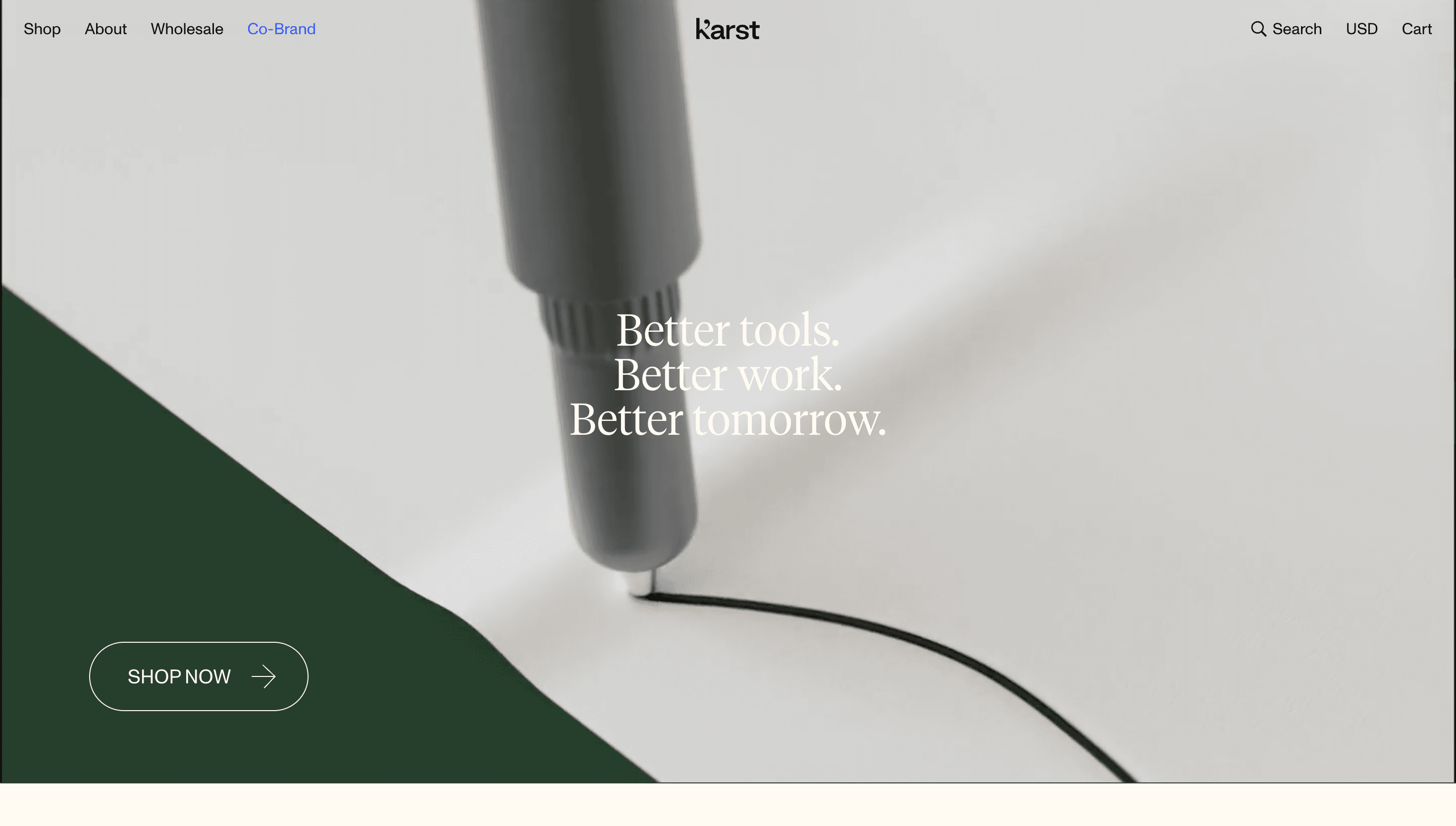 Karst Goods — Sustainability, Outdoor website design