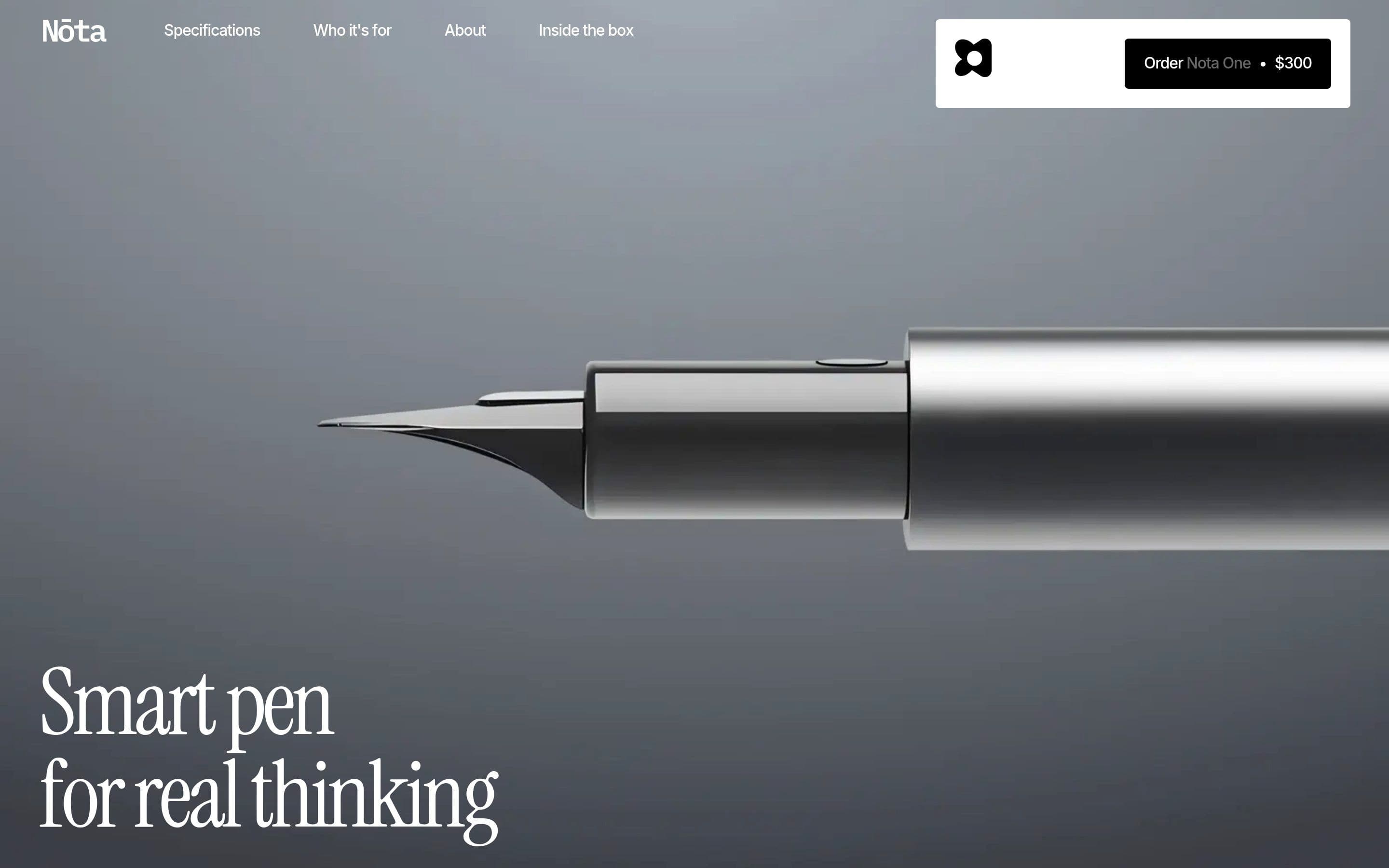 NOTA — Productivity, Tech website design