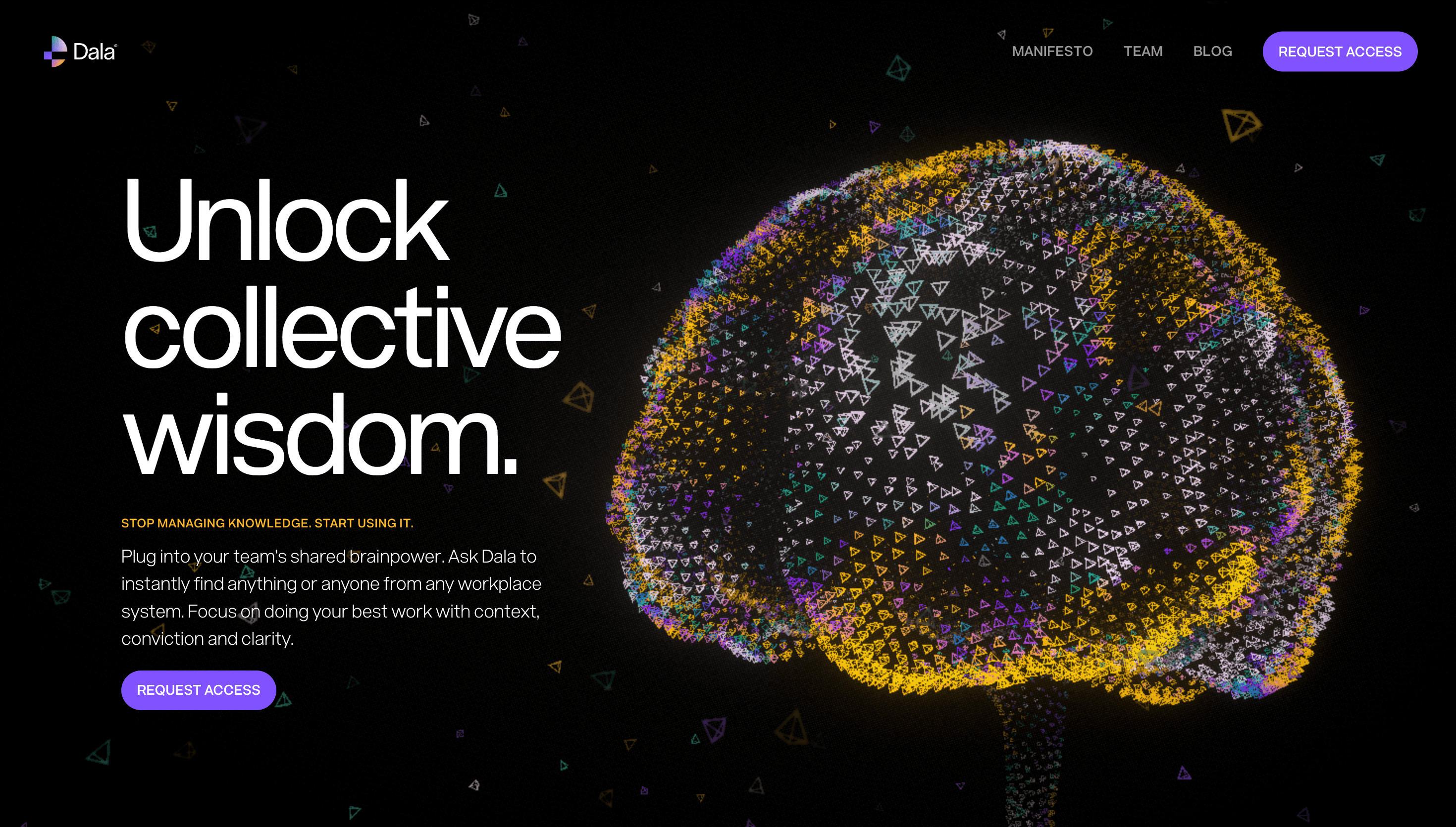 Dala — Productivity, Workflow website design