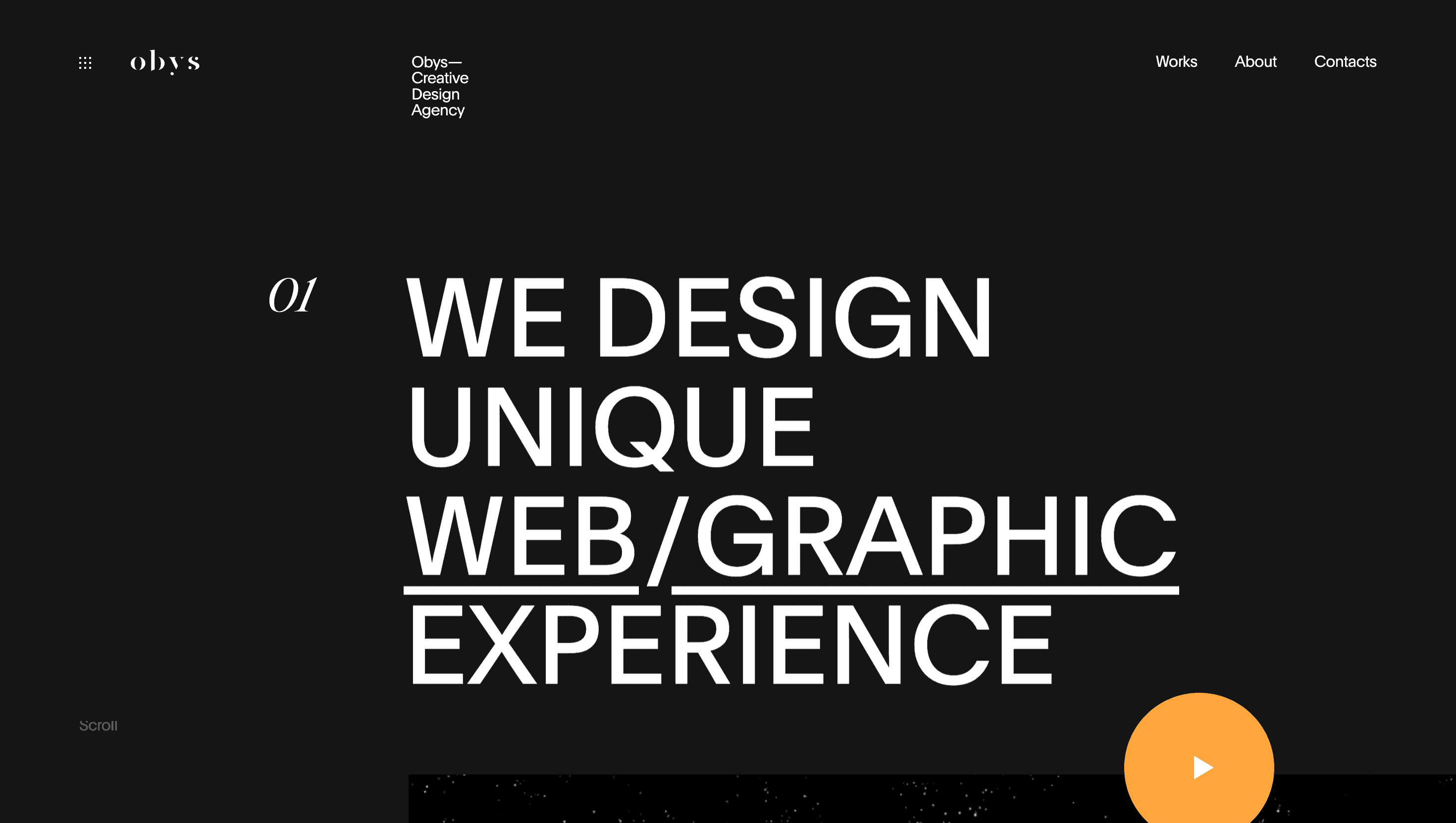 Obys Agency — Agency, Studio website design
