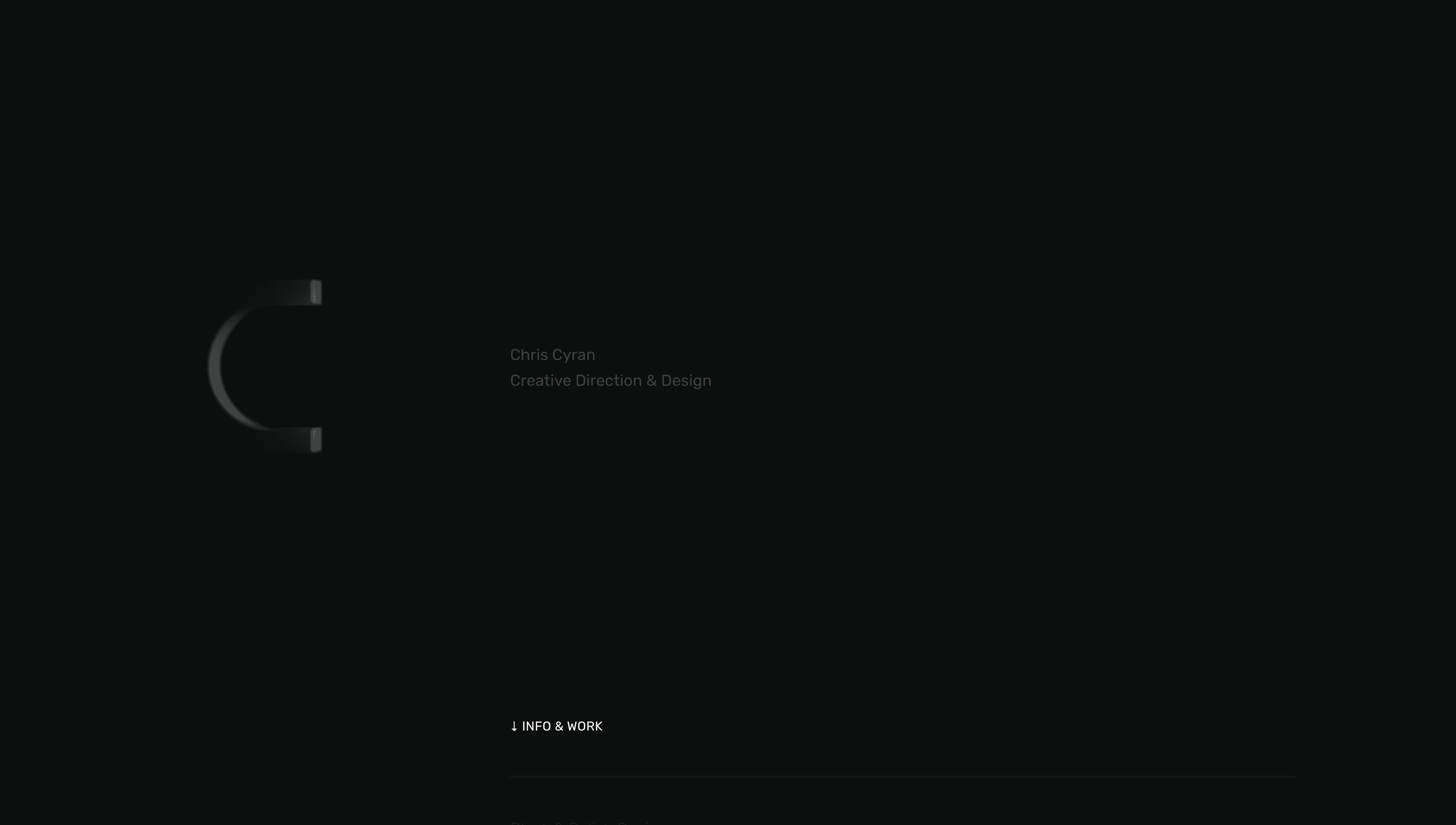 Chris Cyran — Designer, Developer website design