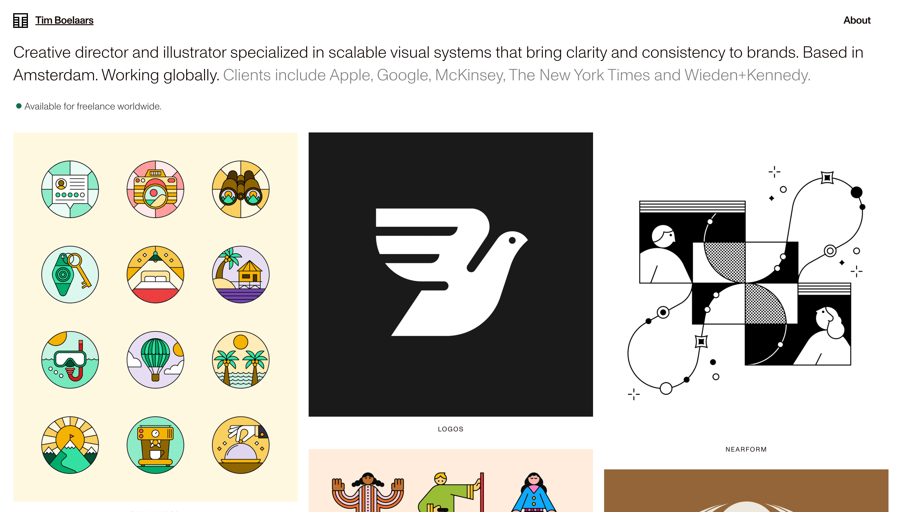Tim Boelaars — Designer, Portfolio website design