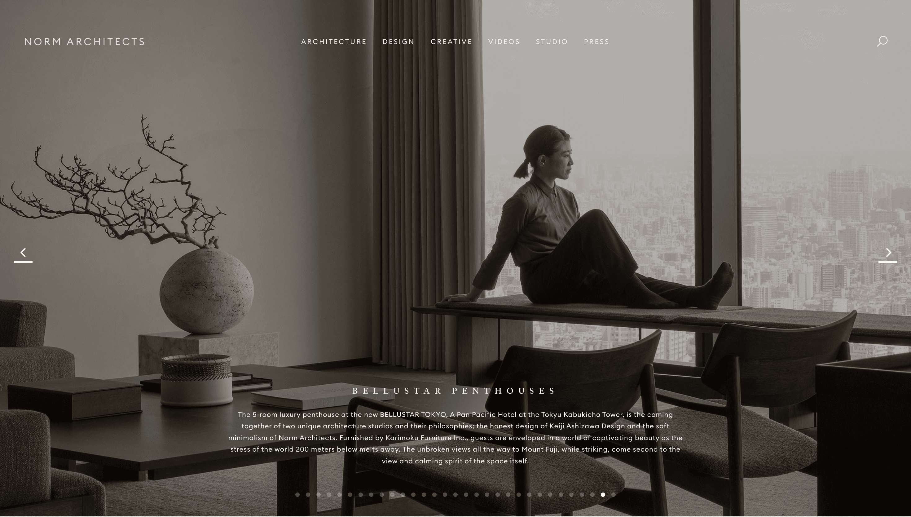Norm Architects — Agency, Studio website design