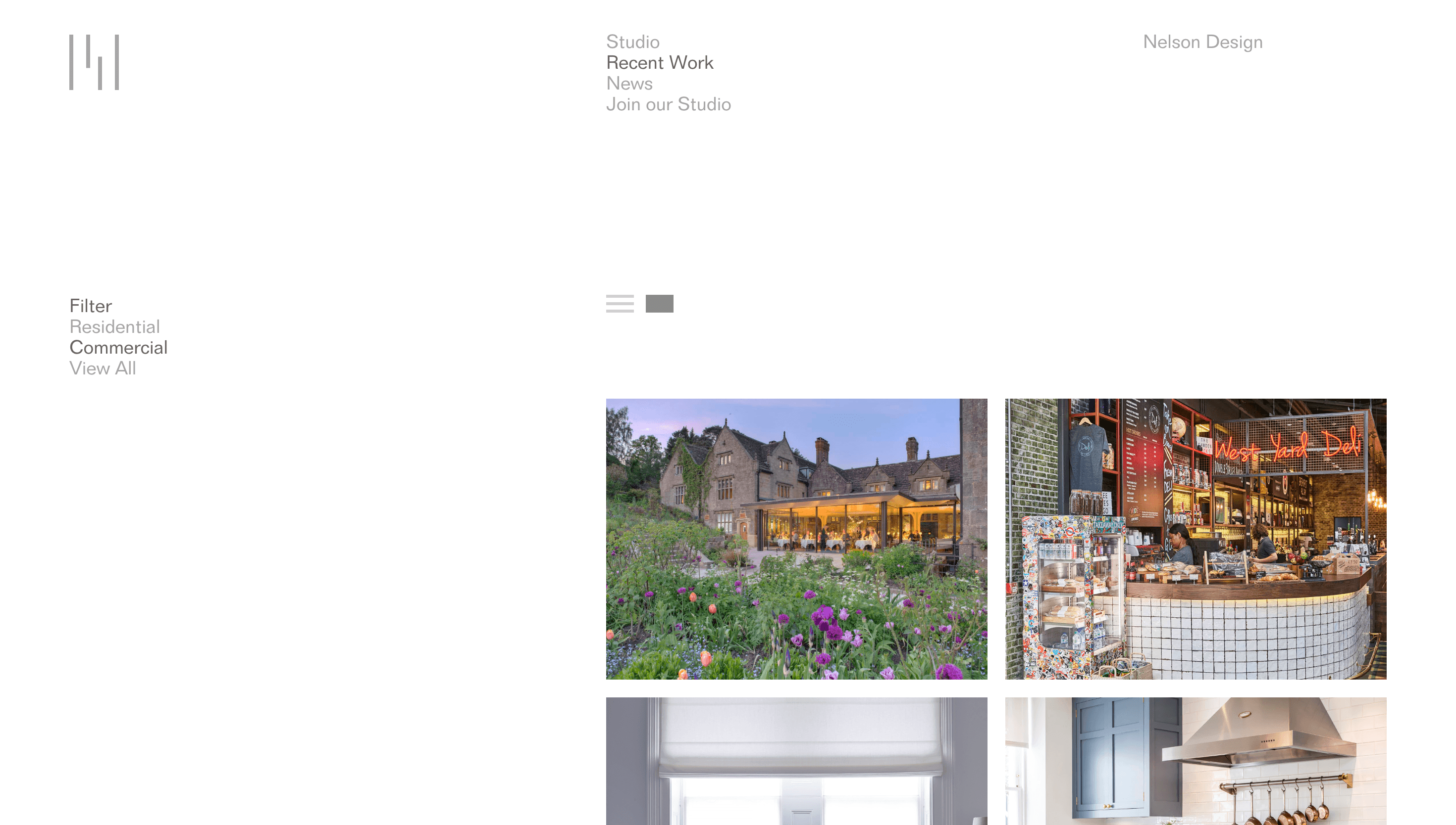 Nelson Design Studio — Designer, Agency website design