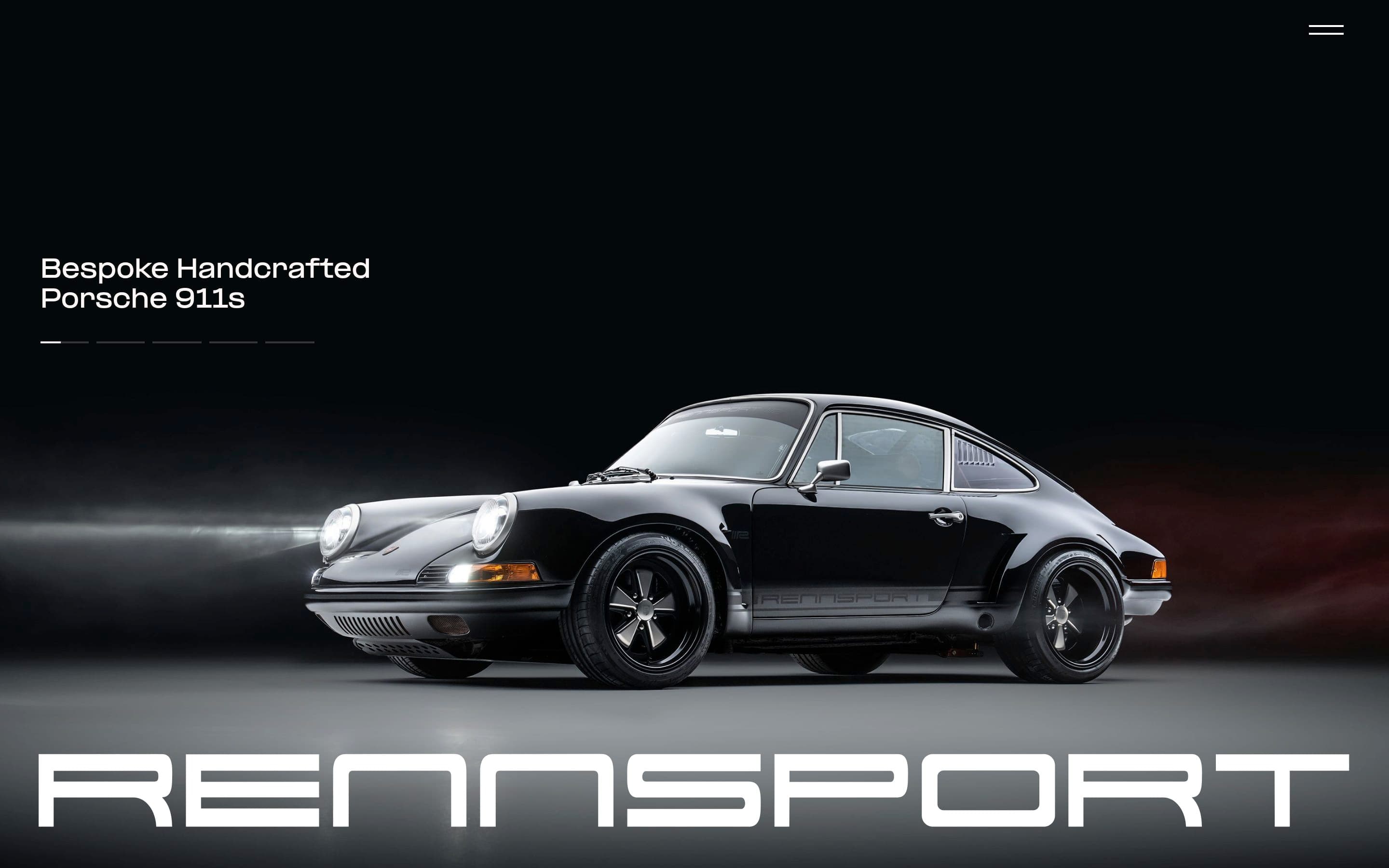 Rennsport — Classic, Dark website design