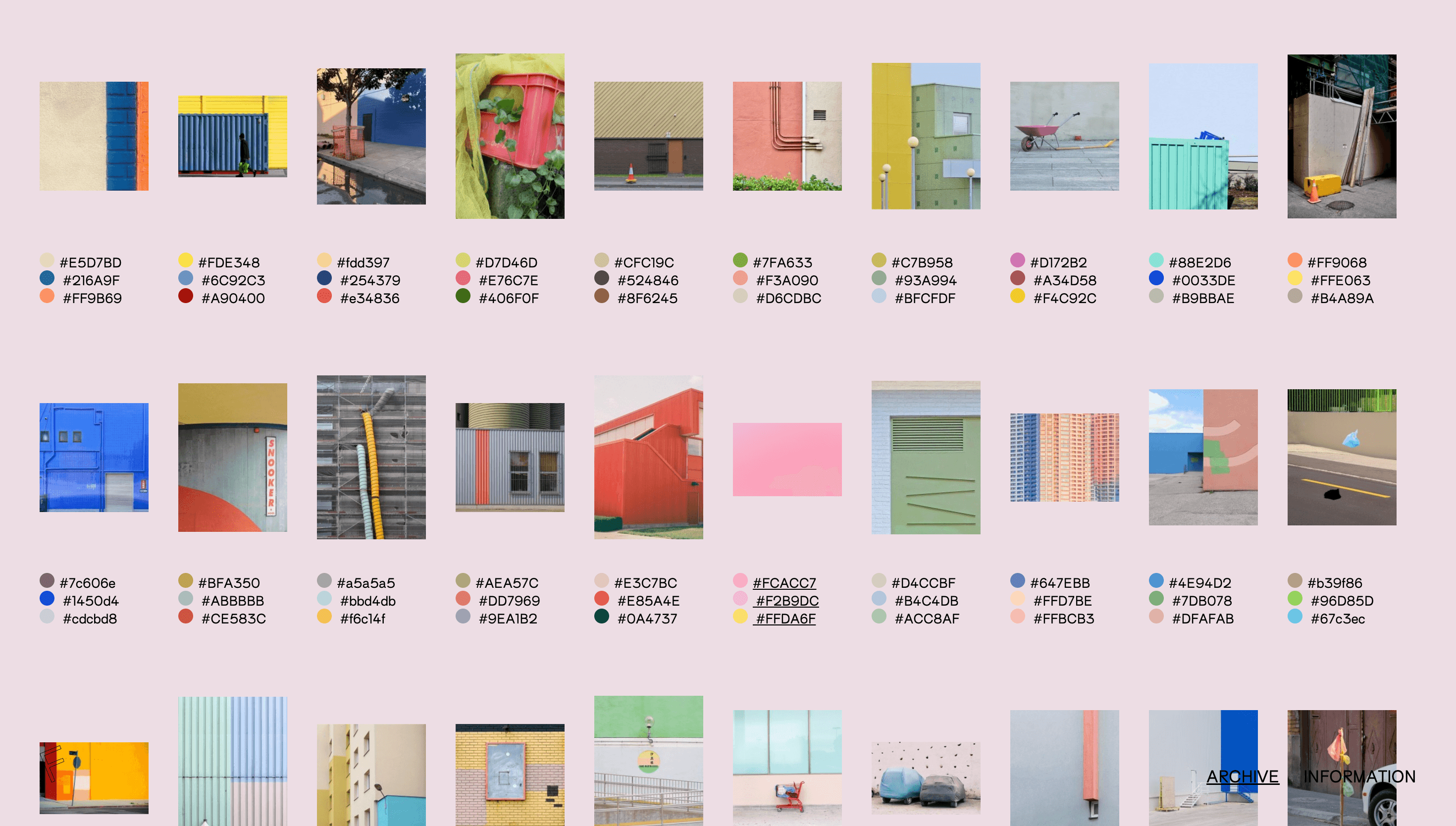Found Color — Minimal, Colorful website design