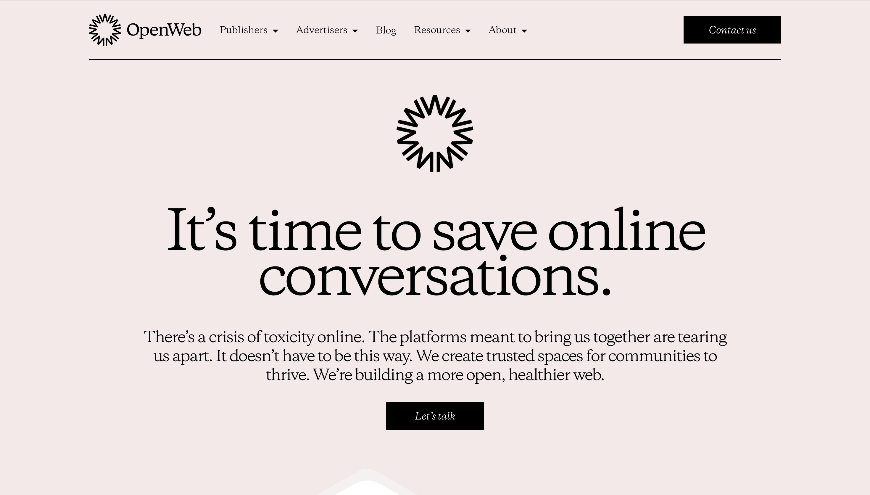 OpenWeb — Community, Networking website design