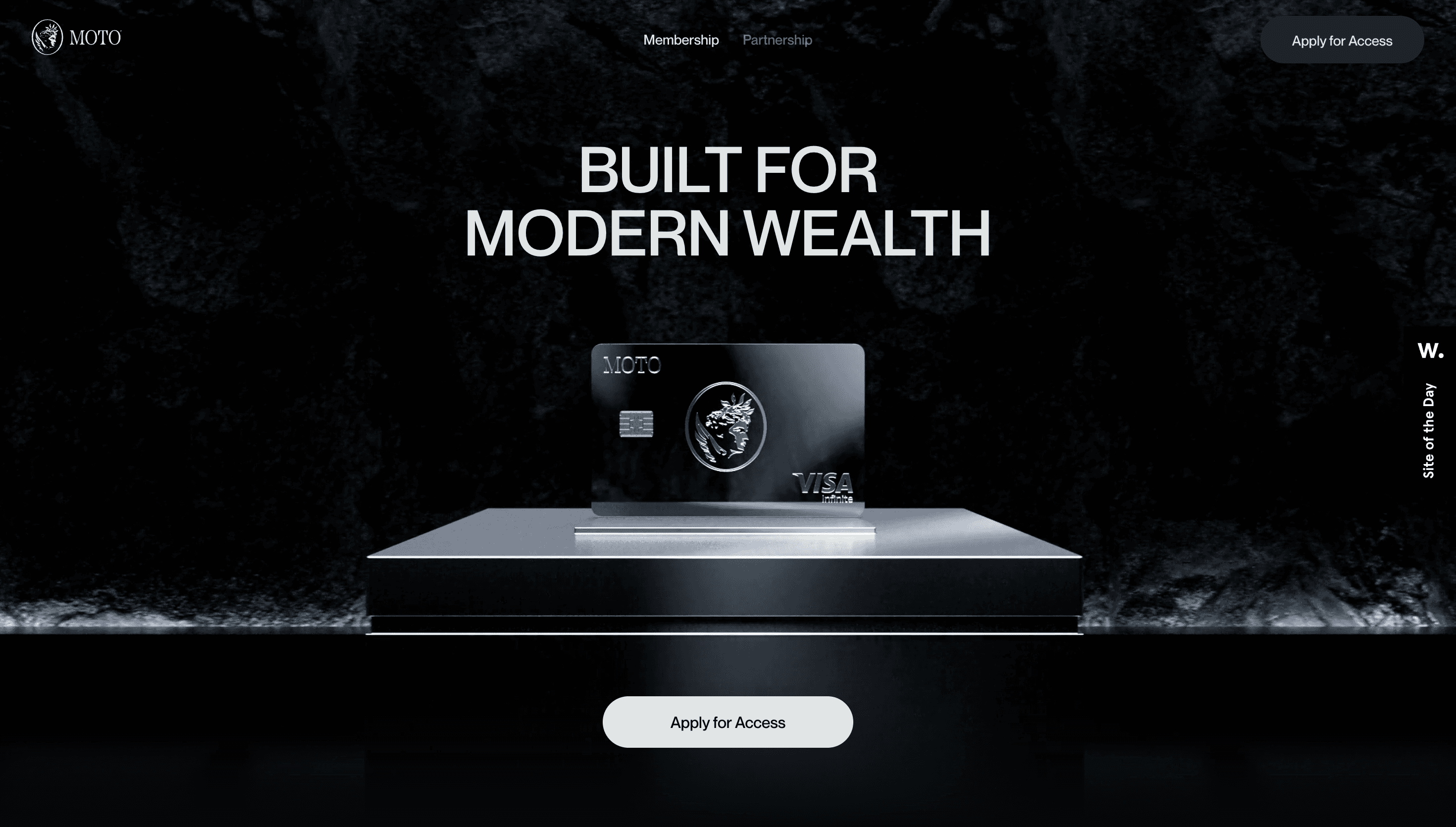 Moto Card — Finance, Fintech website design