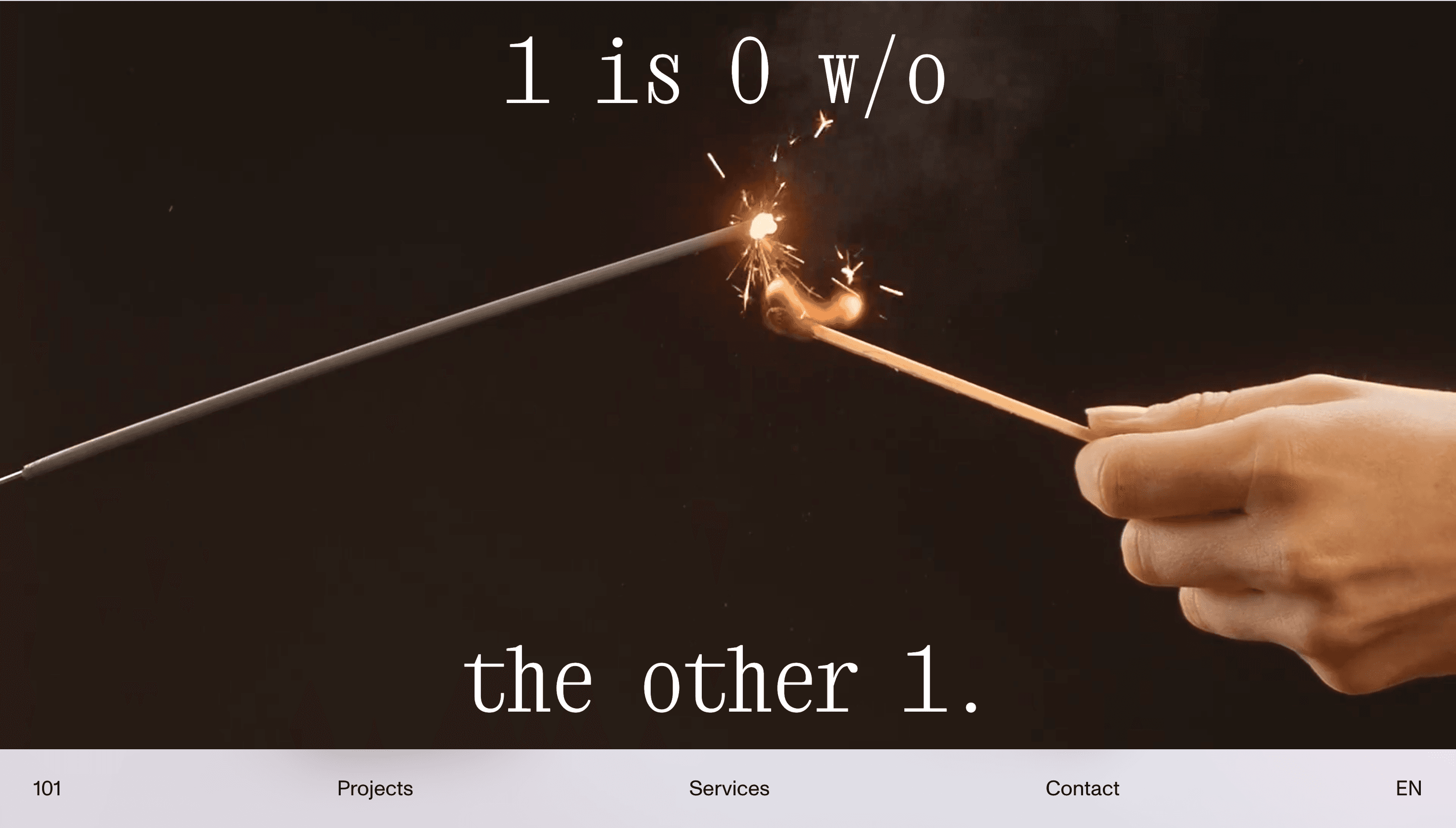 1 is 0 w/o — Agency website design