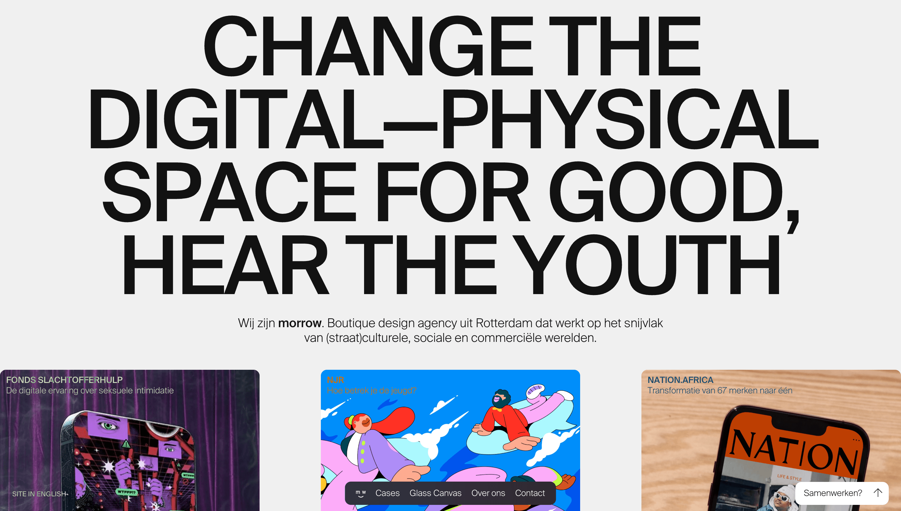 Morrow. — Agency, Studio website design