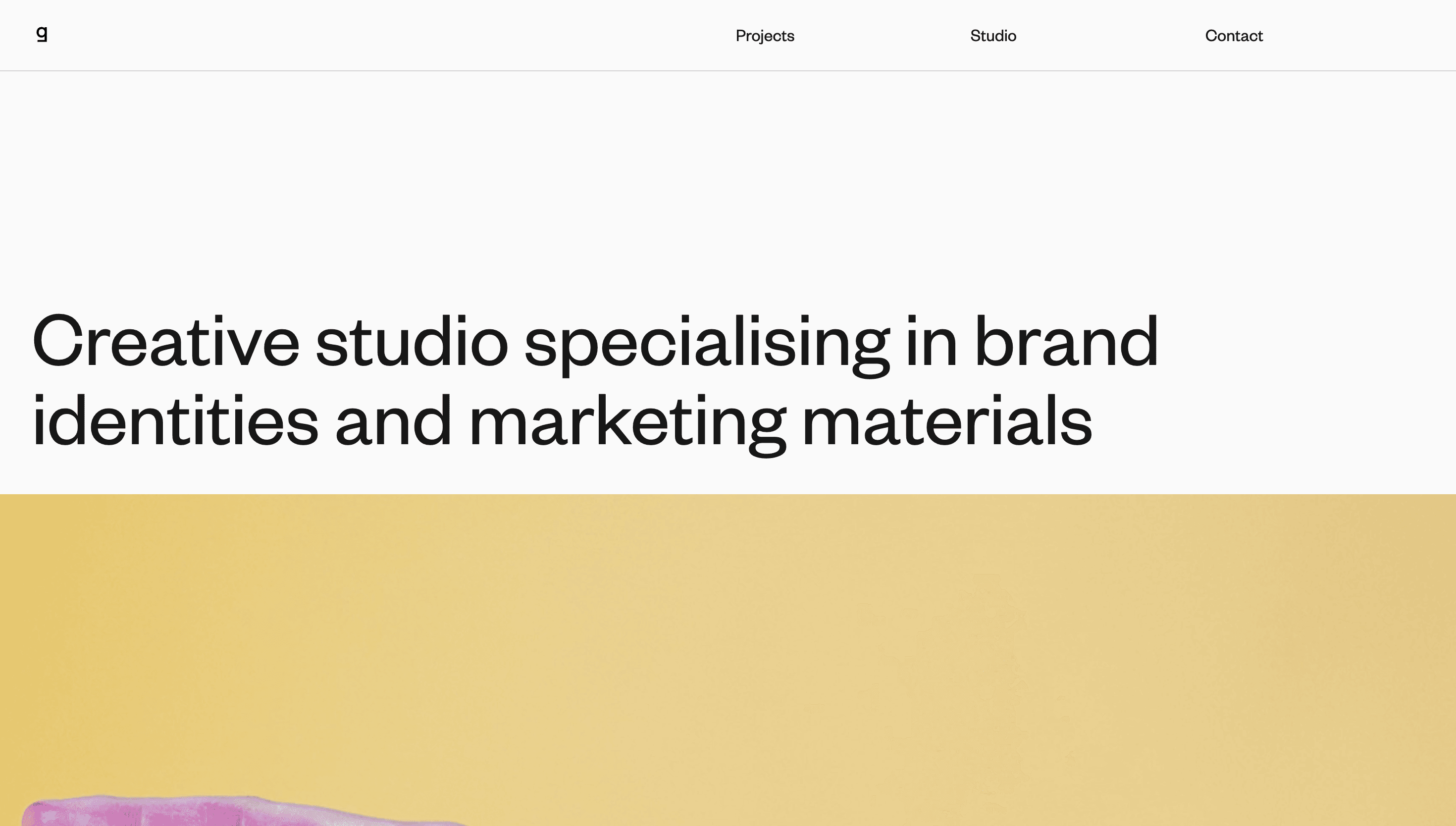 Grotesk Studio — Studio, Agency website design