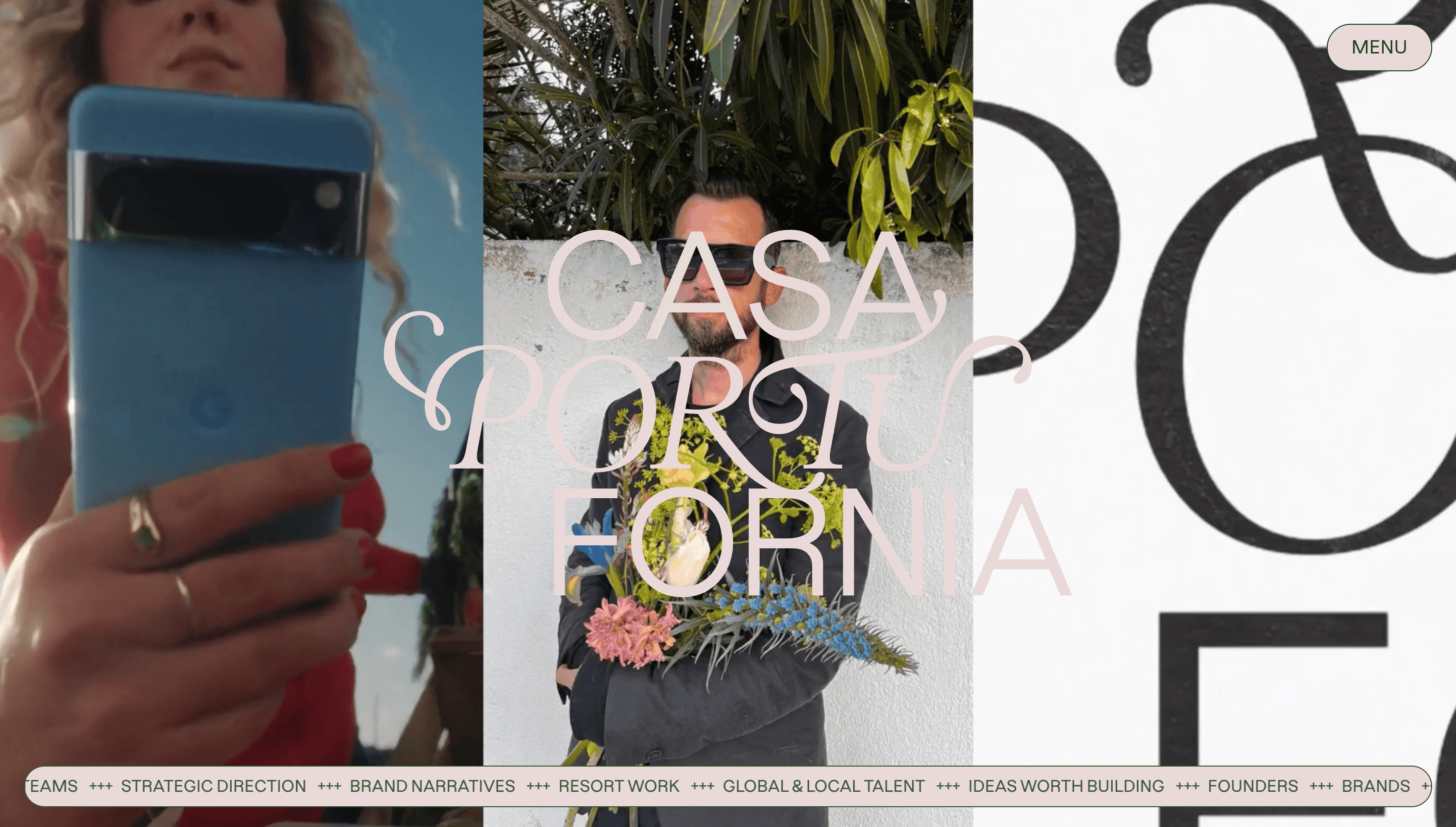Casa Portufornia — Agency, Studio website design