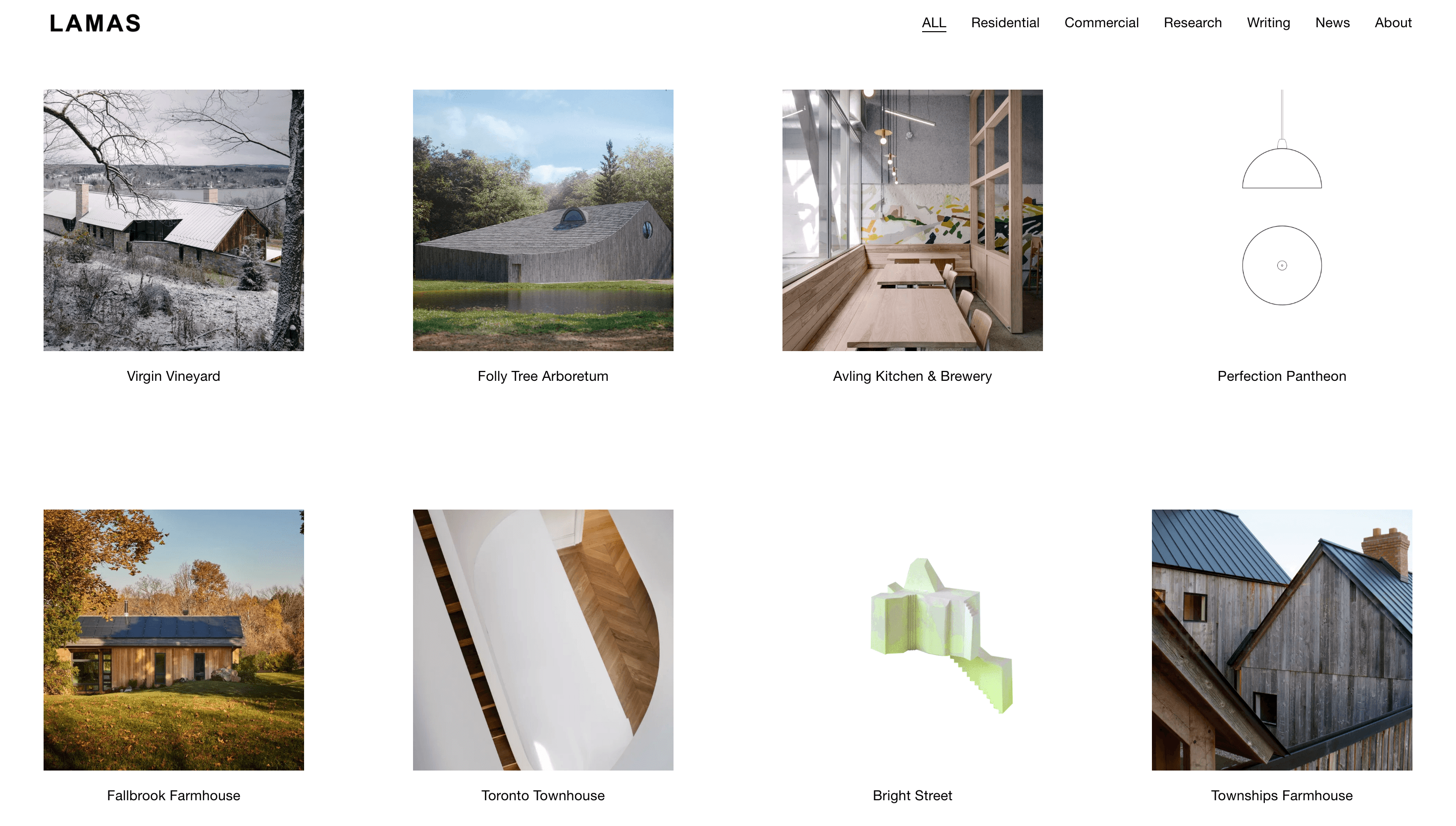 LAMAS — Agency, Studio website design