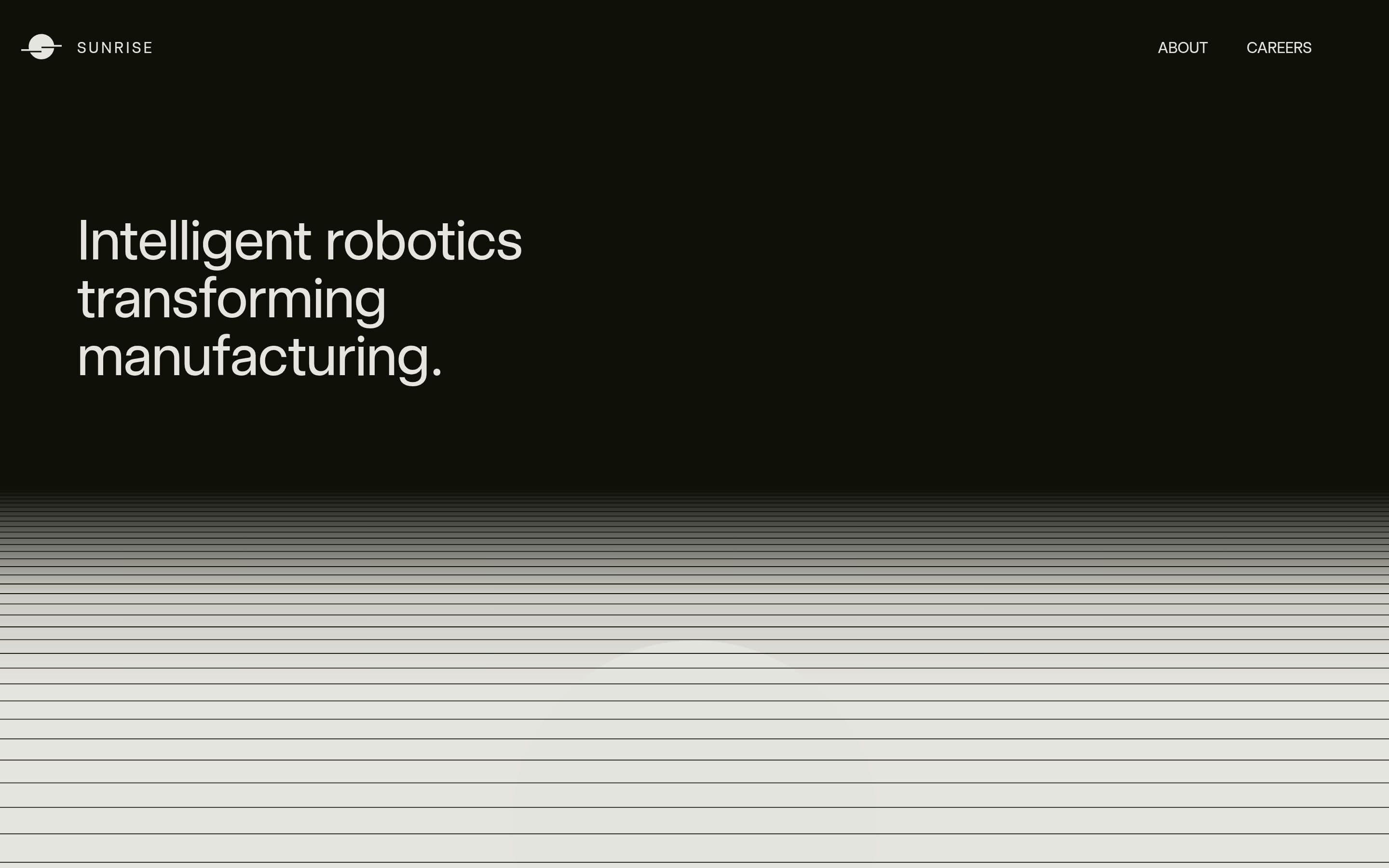 Sunrise Robotics — Tech, Startup website design
